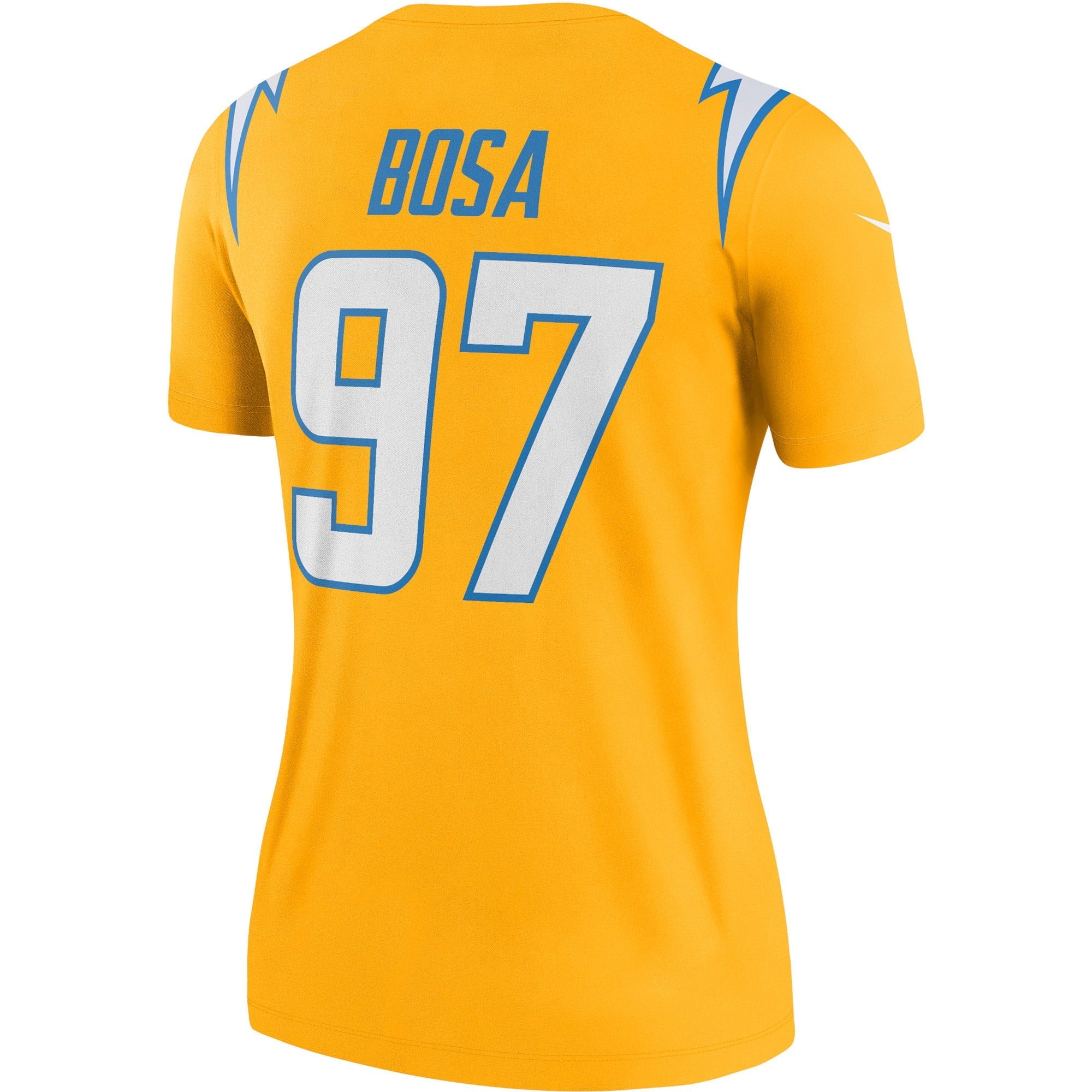 Women's Nike Joey Bosa Gold Los Angeles Chargers Inverted Legend Jersey