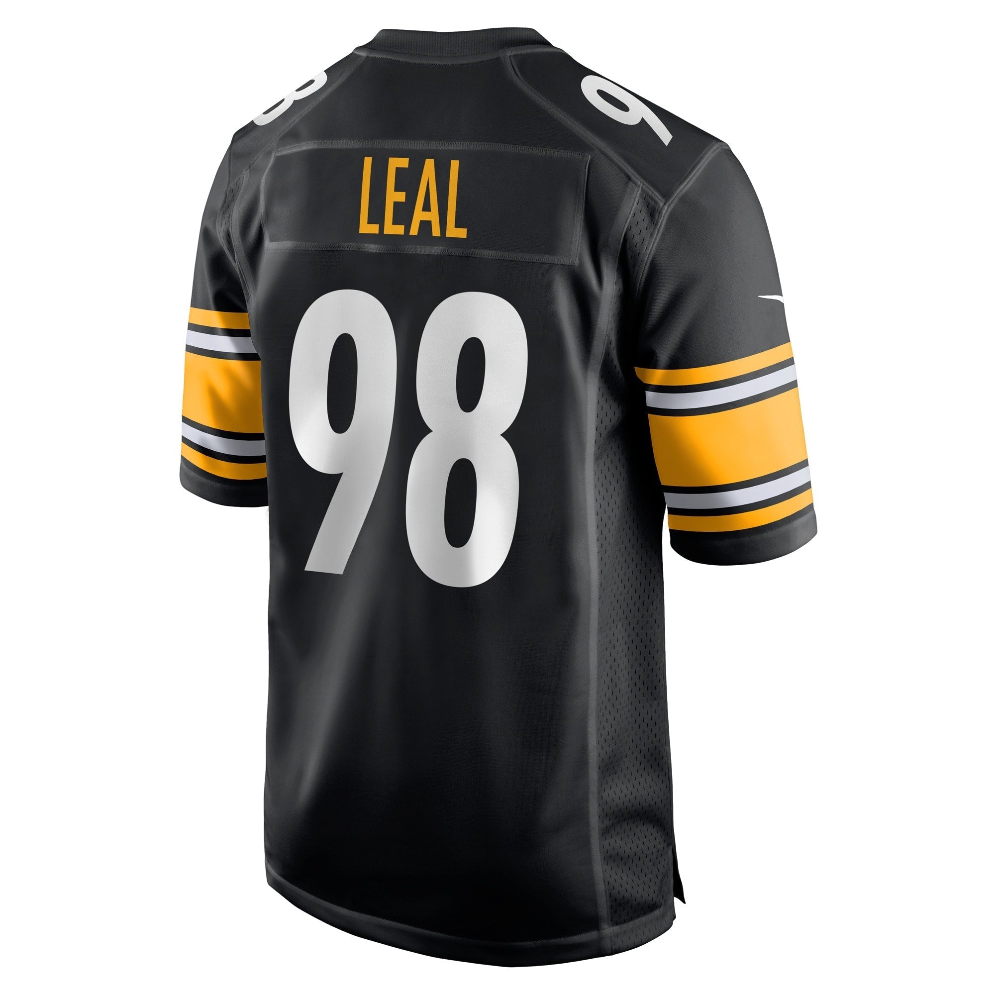 Men's Nike DeMarvin Leal Black Pittsburgh Steelers Game Player Jersey