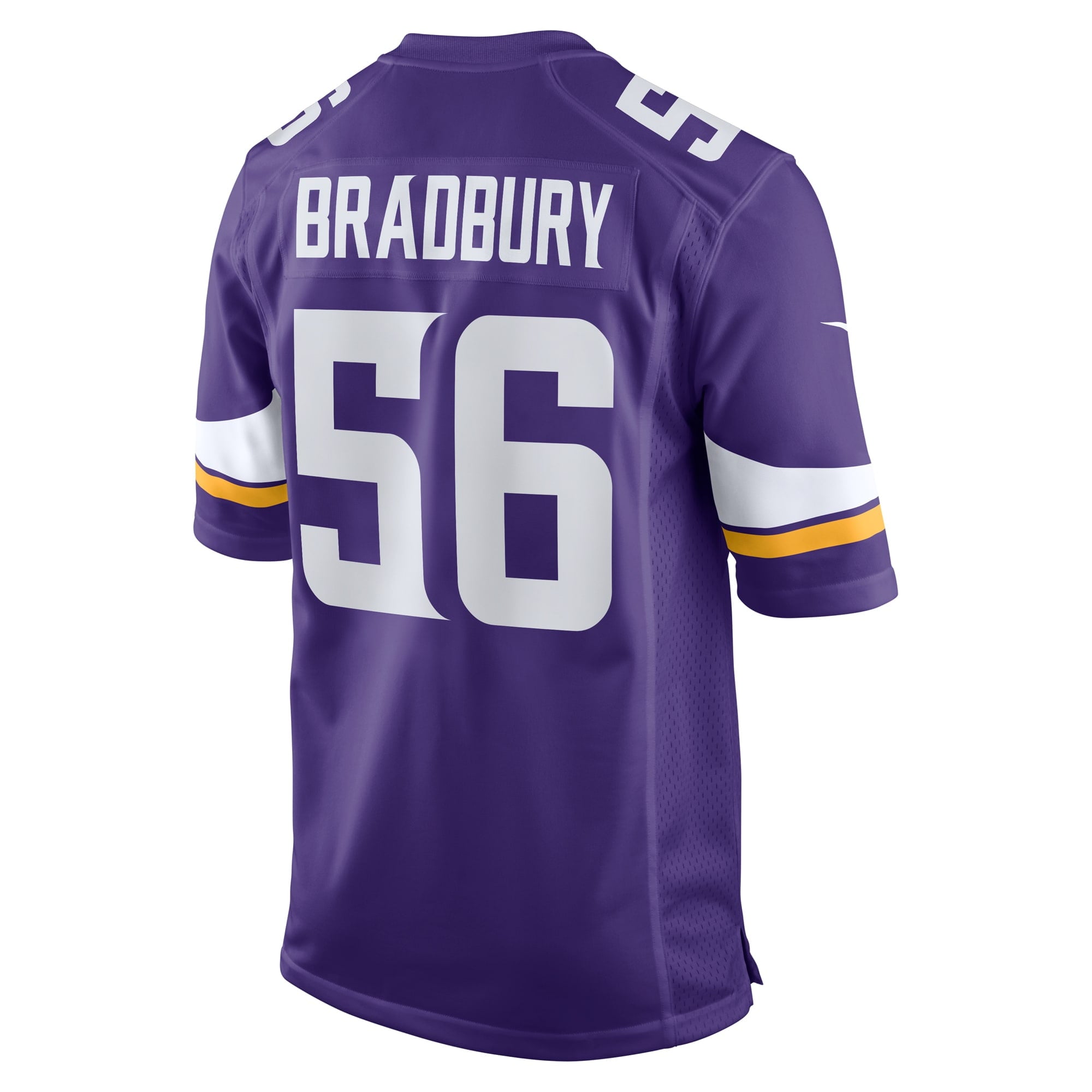 Men's Nike Garrett Bradbury Purple Minnesota Vikings Game Jersey