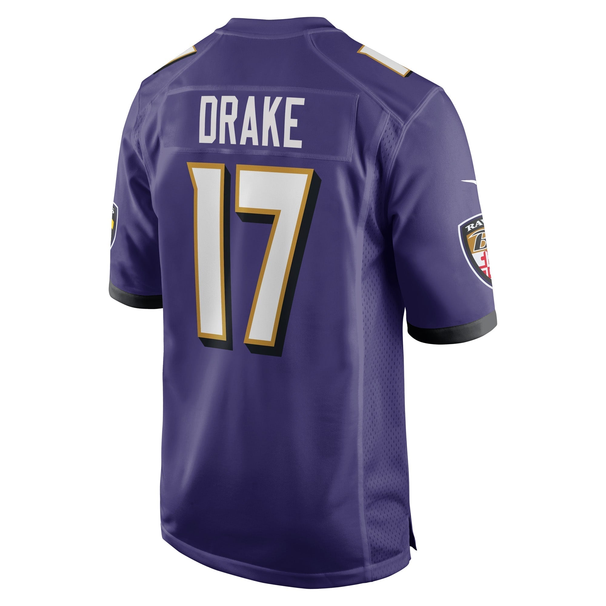 Men's Nike Kenyan Drake Purple Baltimore Ravens Game Player Jersey
