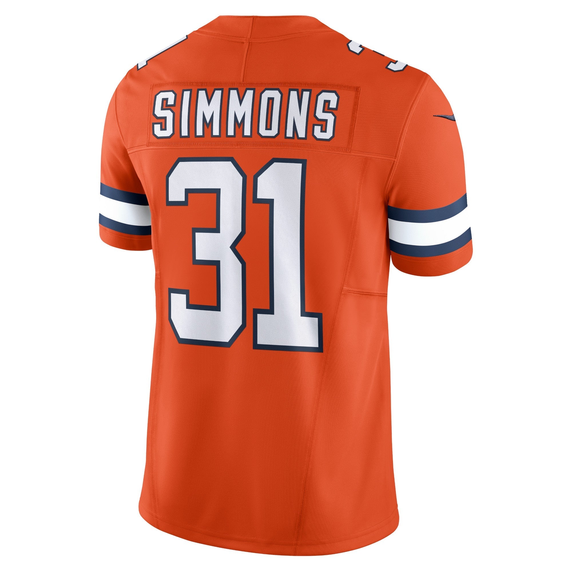 Men's Nike Justin Simmons Orange Denver Broncos Vapor F.U.S.E. Limited Jersey