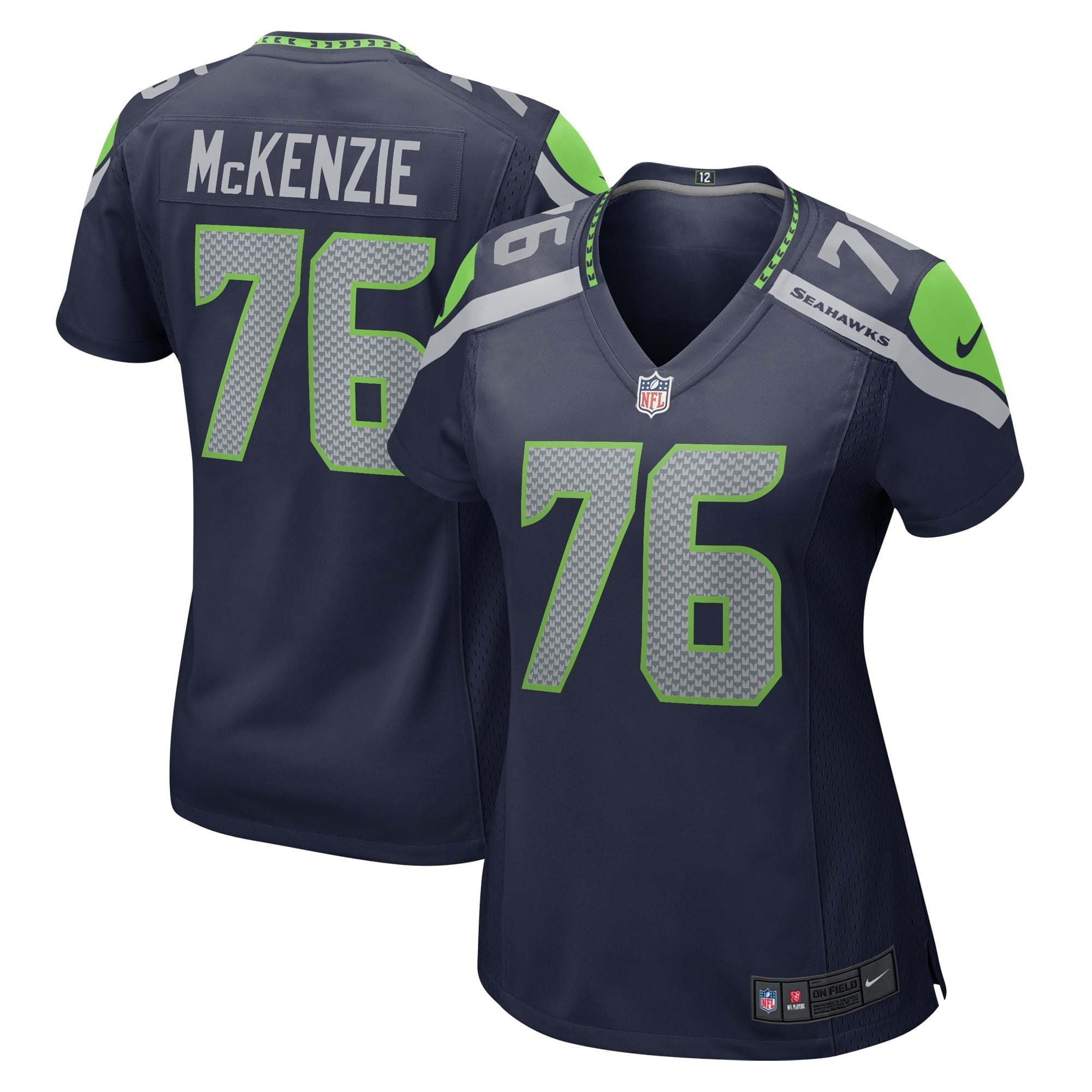 Women's Nike Jalen McKenzie College Navy Seattle Seahawks Home Game Player Jersey