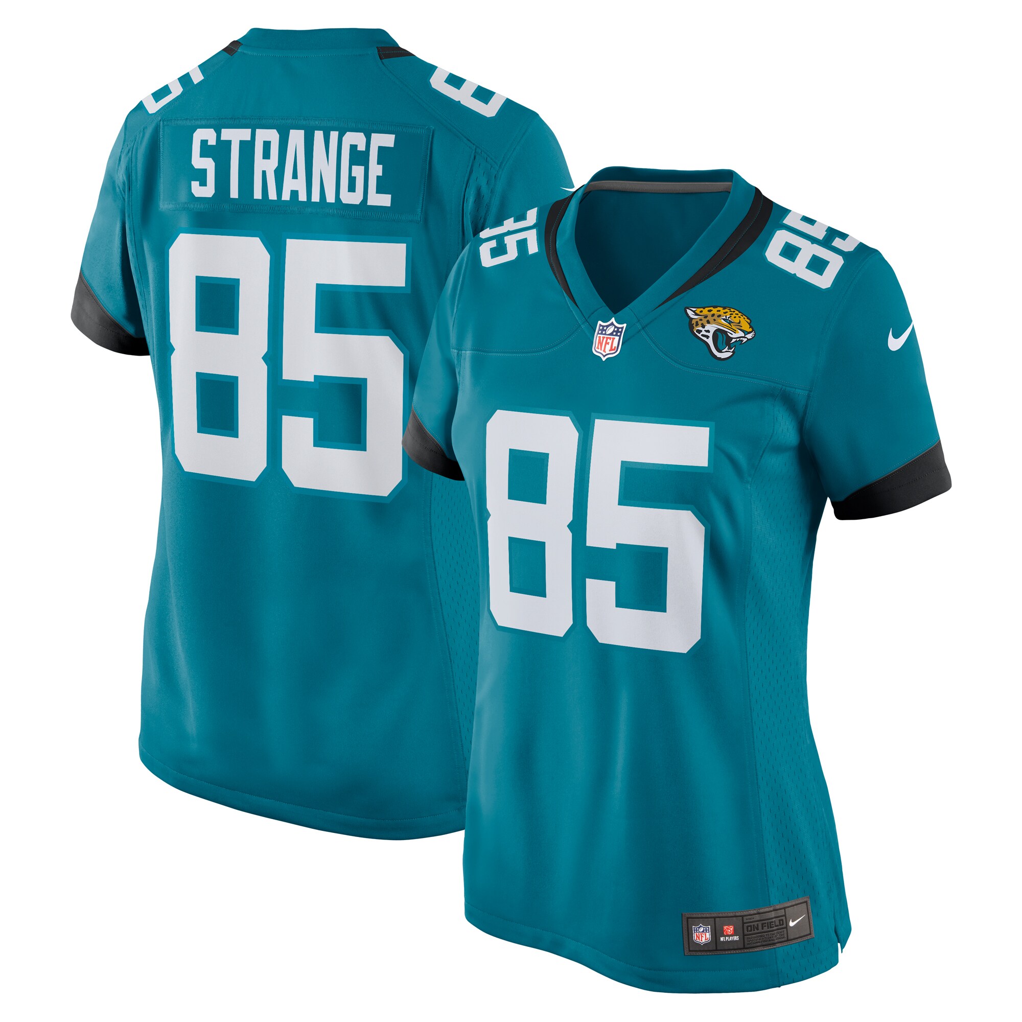 Brenton Strange Jacksonville Jaguars Nike Women's Team Game Jersey -  Teal