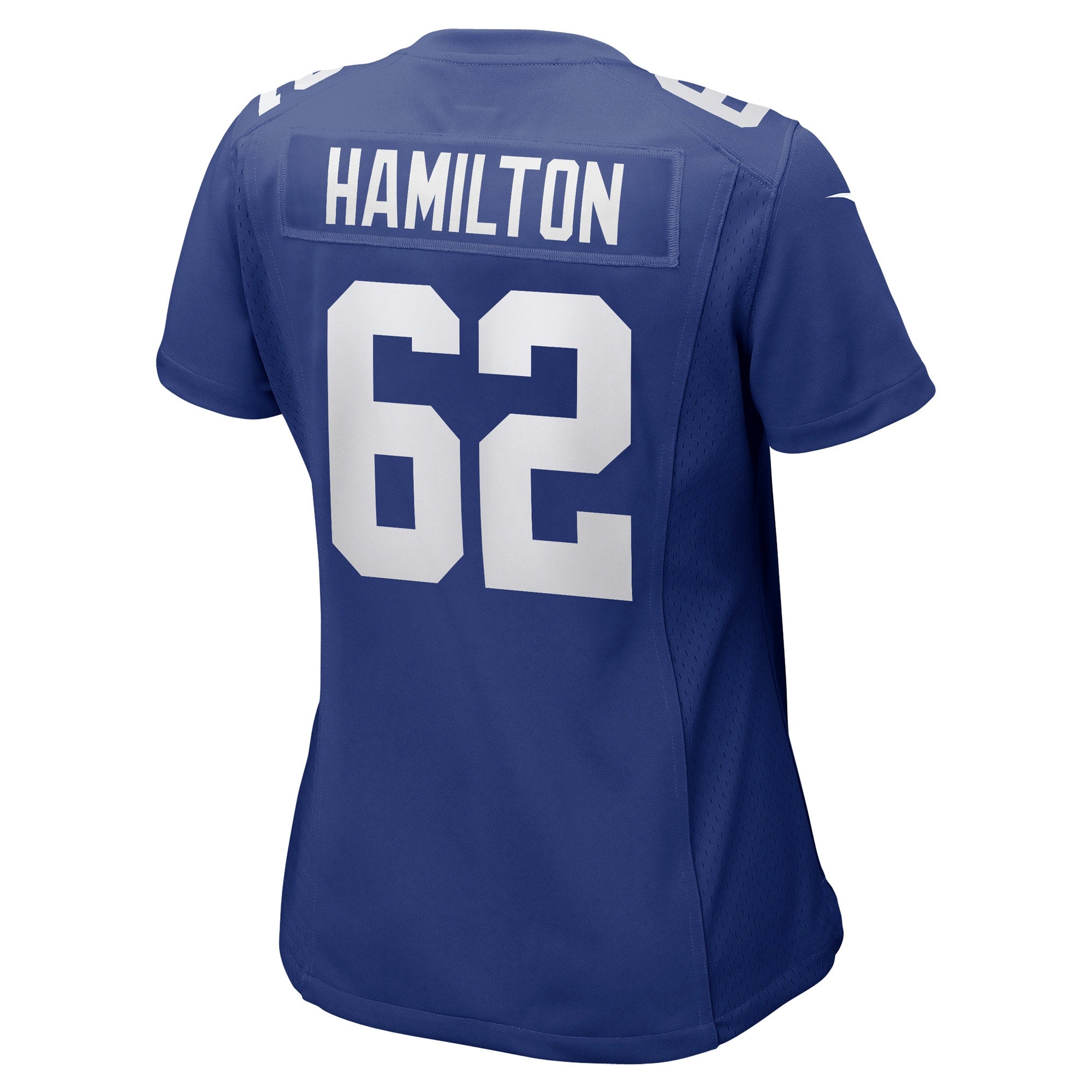 Women's Nike Devery Hamilton Royal New York Giants Game Player Jersey