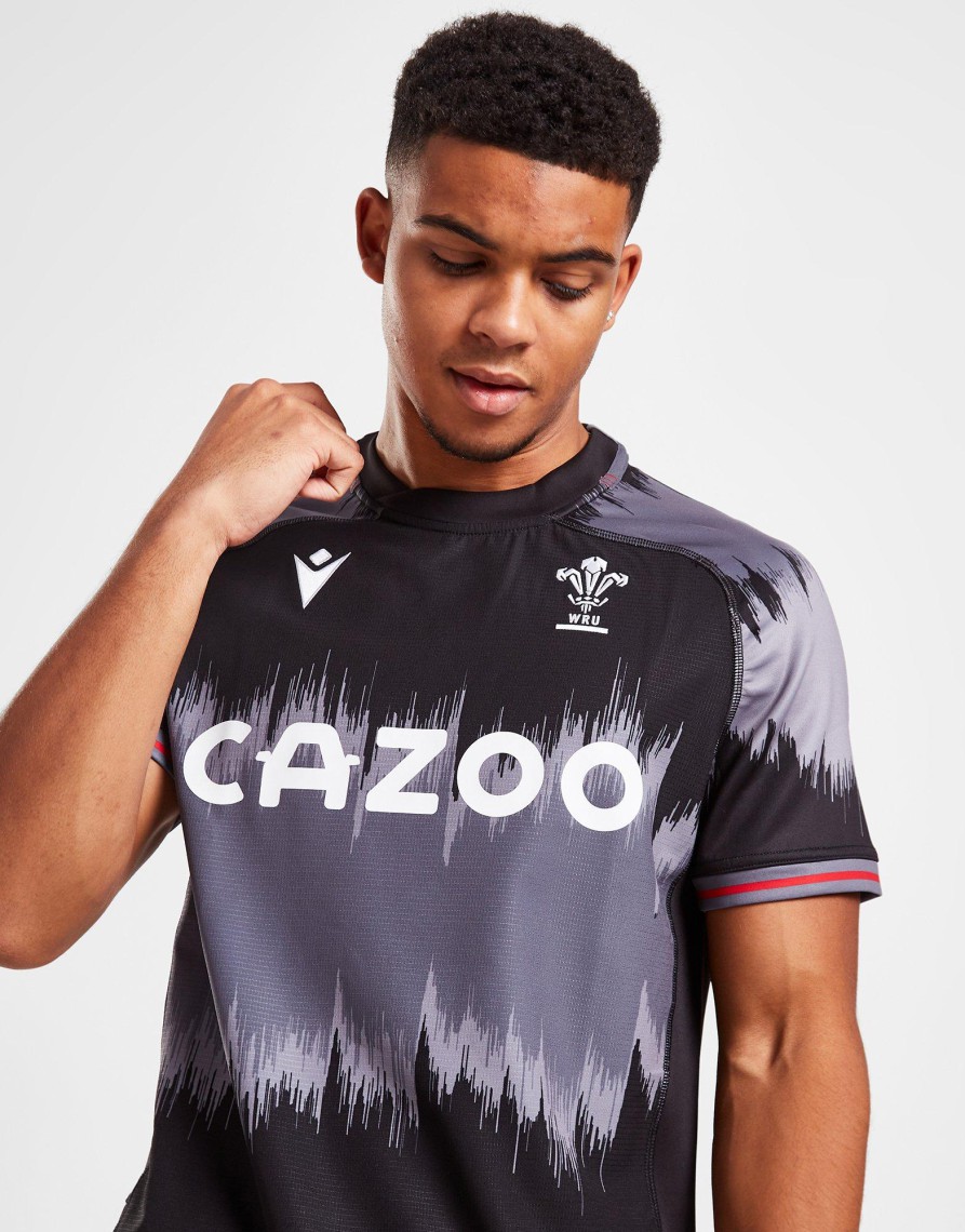 Sale Macron Wales Rugby 2022/23 Training Jersey Sort M