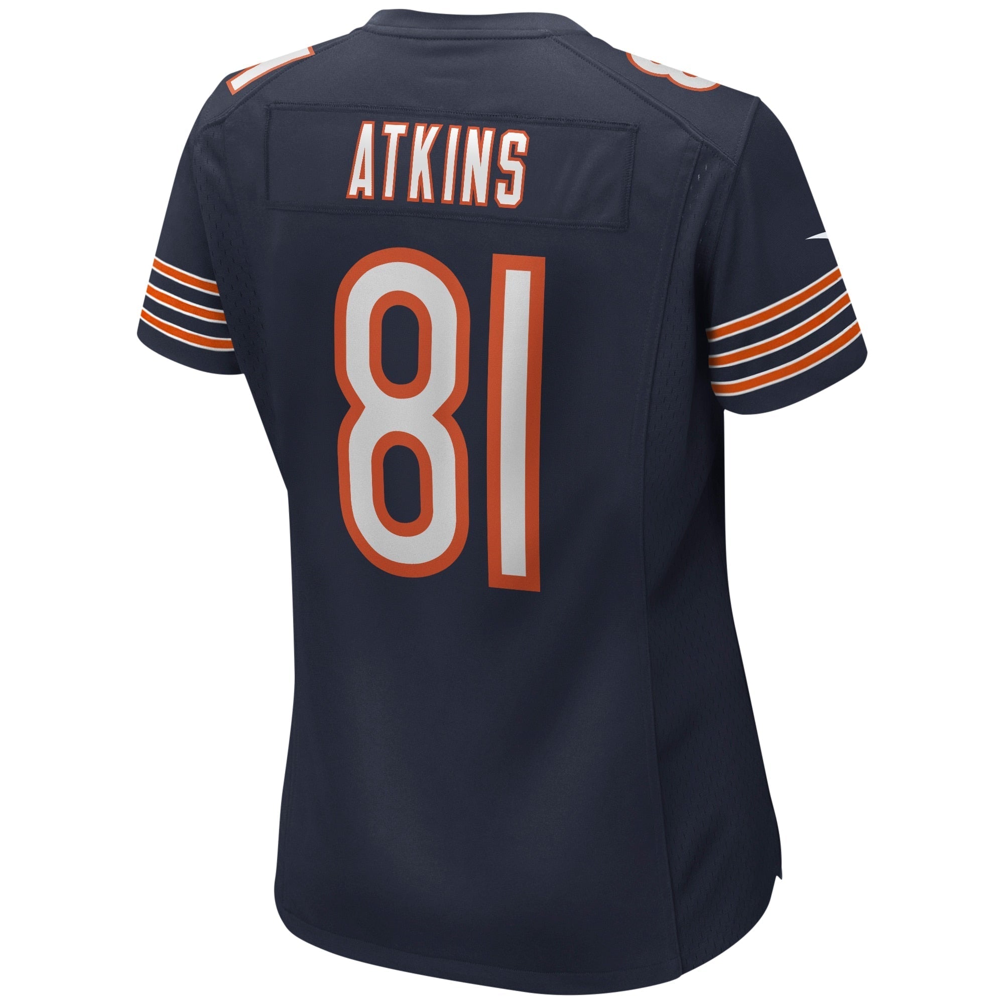 Women's Nike Doug Atkins Navy Chicago Bears Game Retired Player Jersey