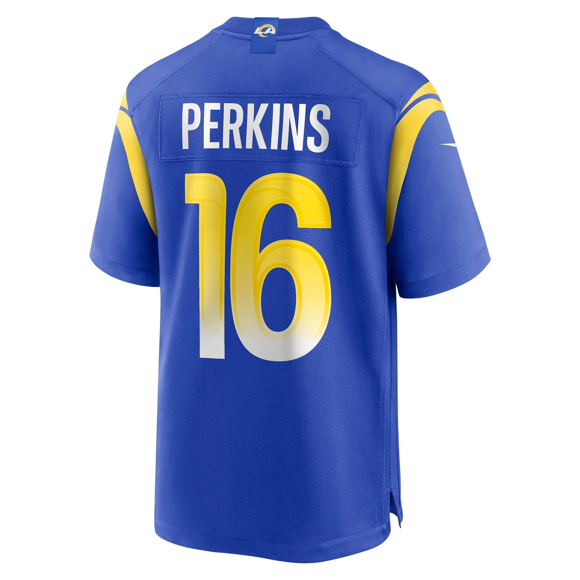 Men's Nike Bryce Perkins Royal Los Angeles Rams Game Player Jersey