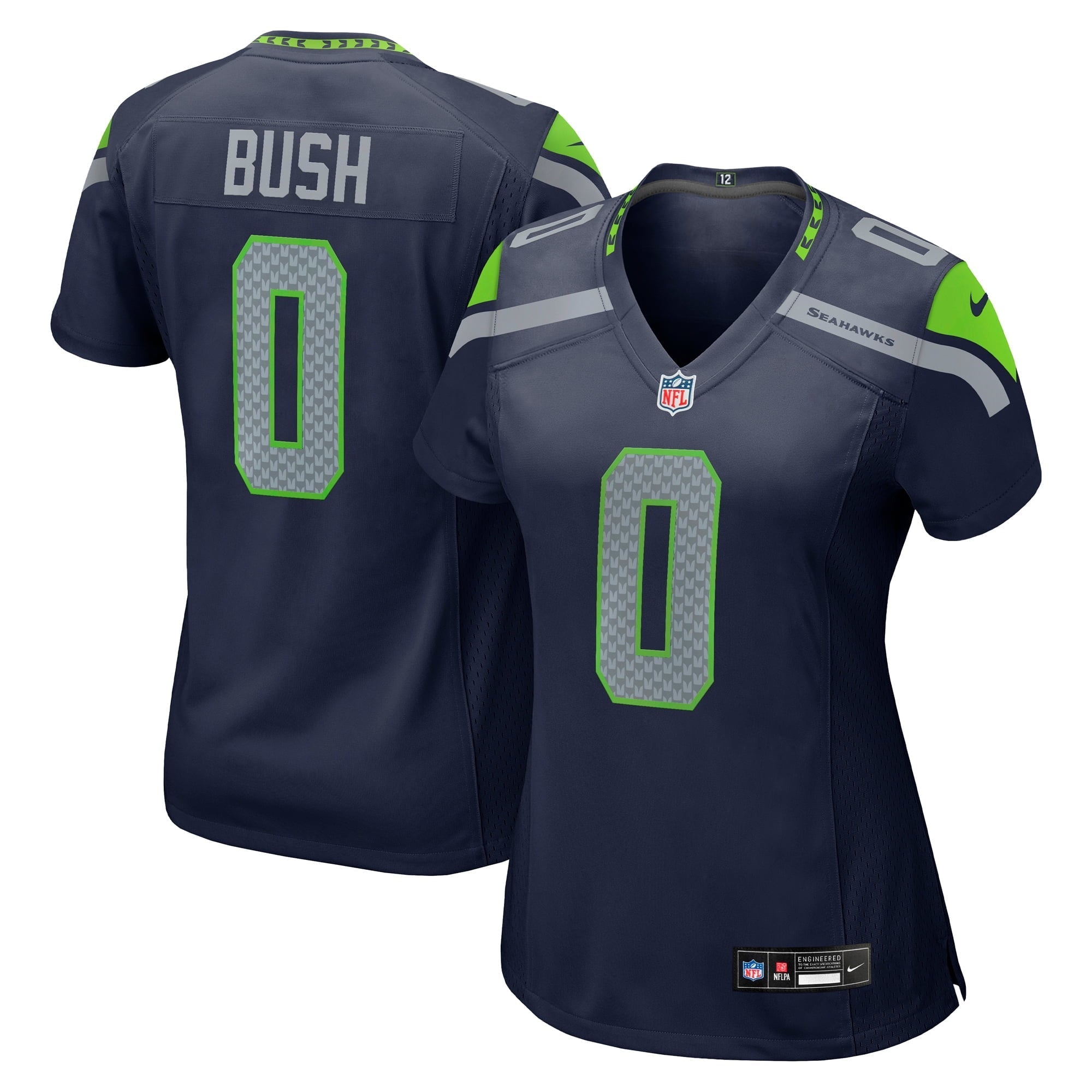 Women's Nike Devin Bush College Navy Seattle Seahawks Game Jersey