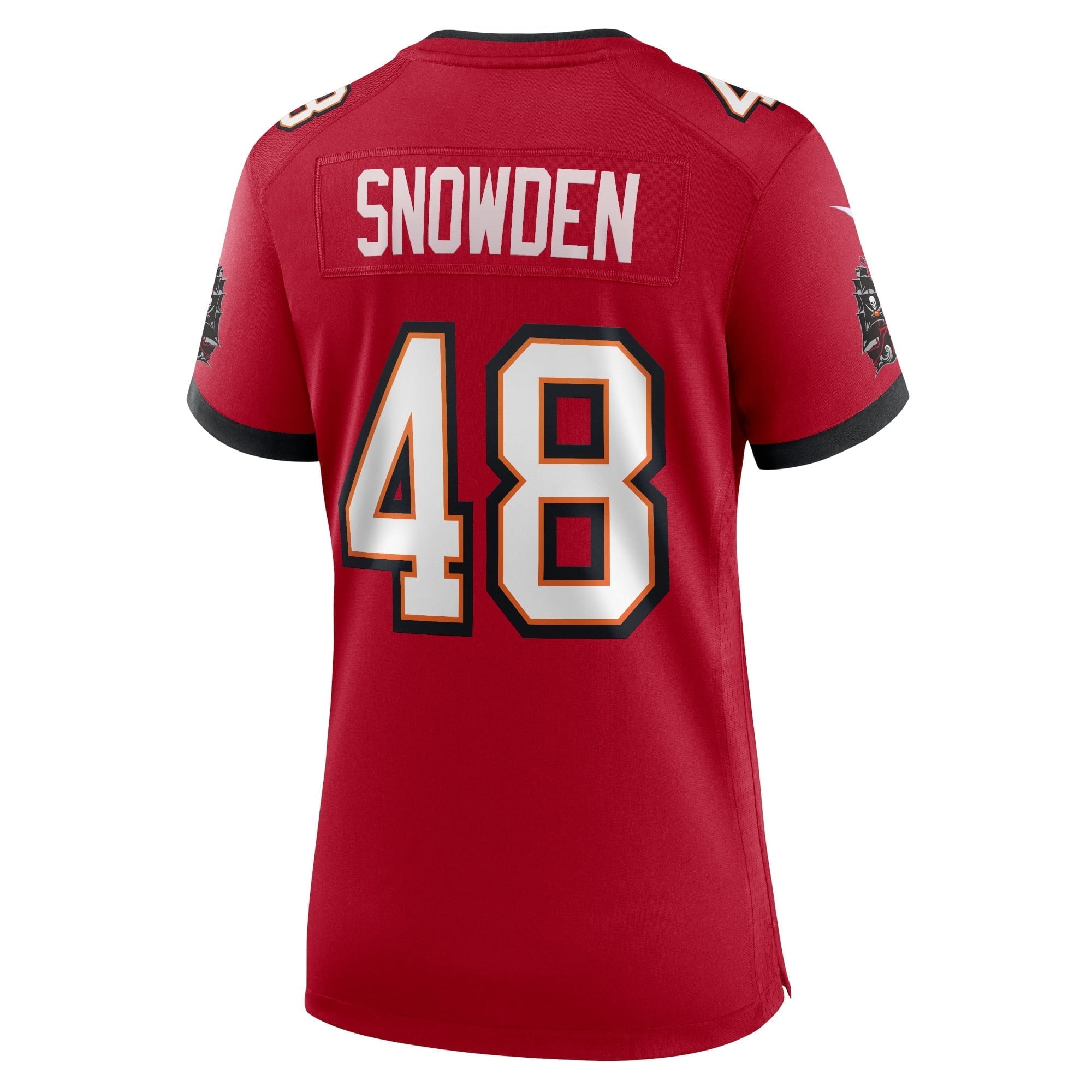 Women's Nike Charles Snowden Red Tampa Bay Buccaneers Home Game Player Jersey
