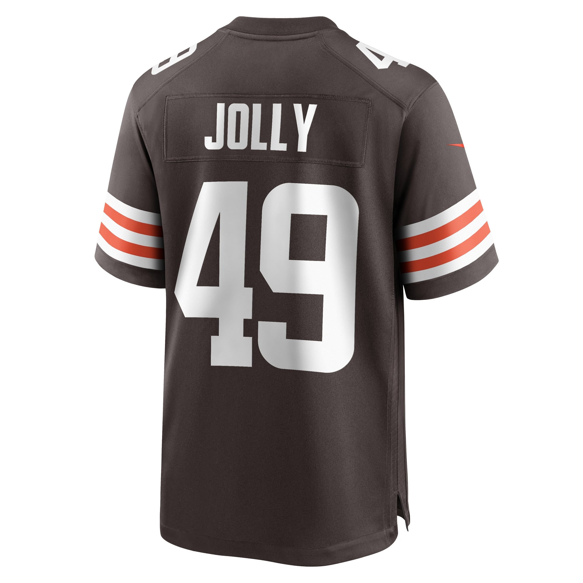 Men's Nike Shaun Jolly Brown Cleveland Browns Game Player Jersey