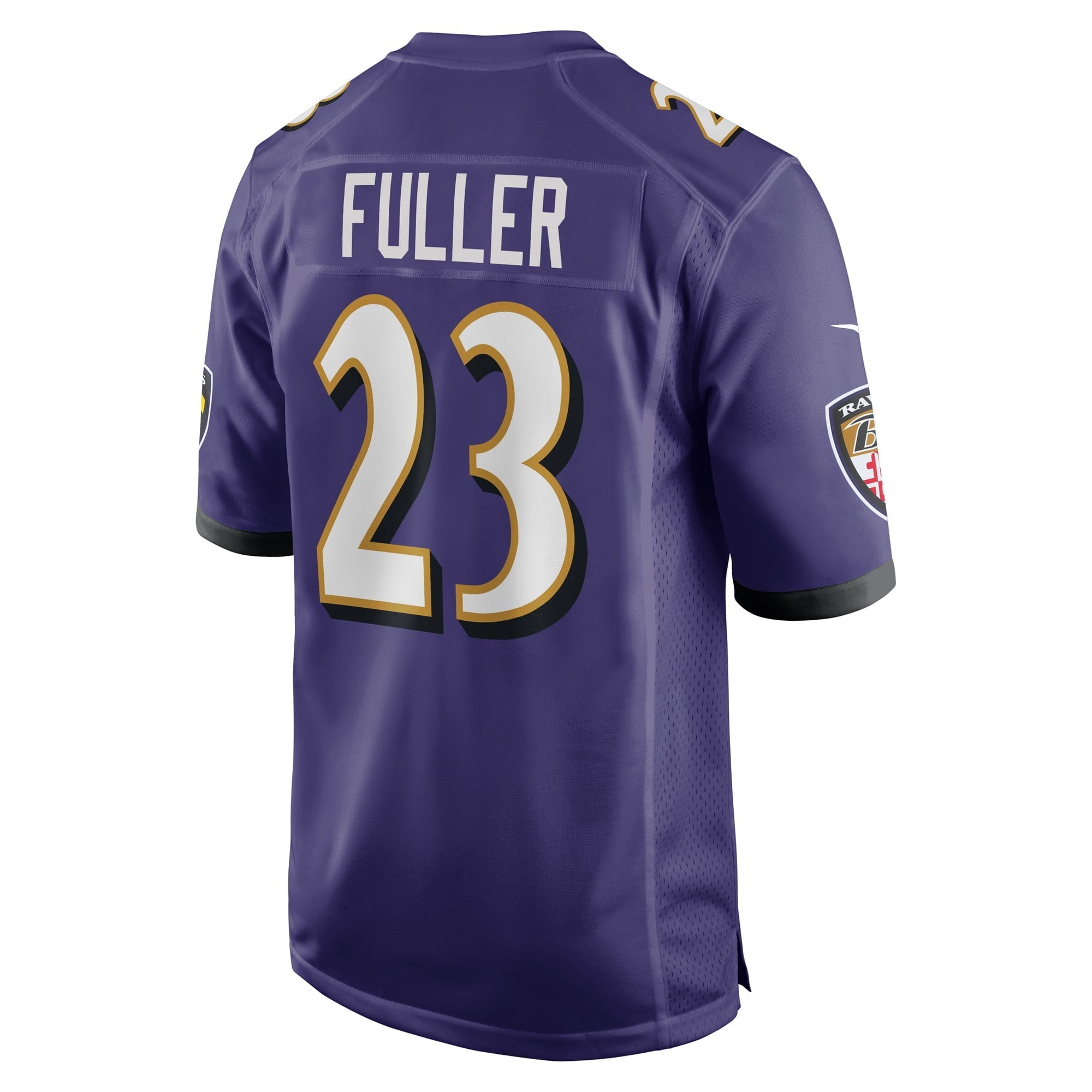 Men's Nike Kyle Fuller Purple Baltimore Ravens Game Player Jersey