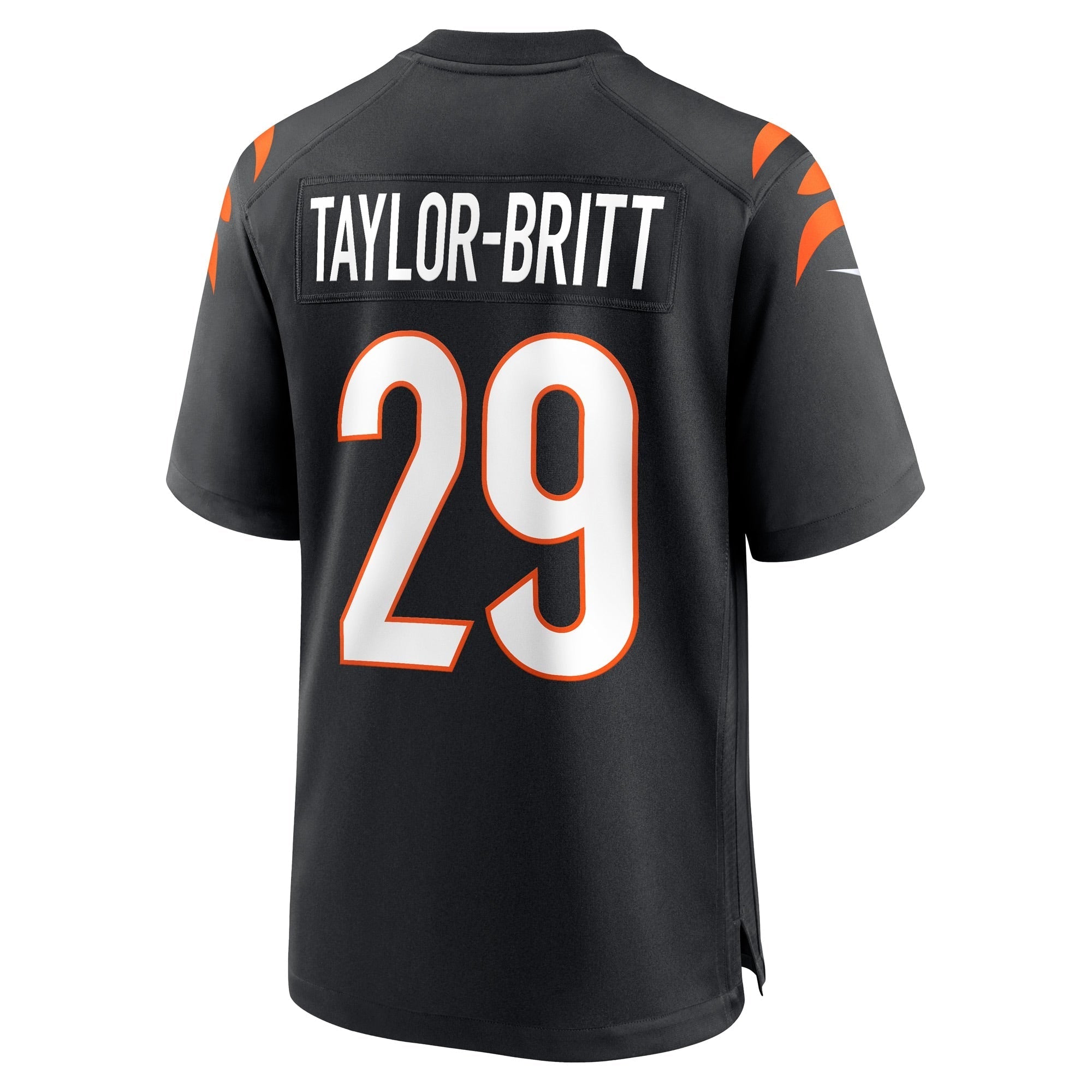 Men's Nike Cam Taylor-Britt Black Cincinnati Bengals Game Player Jersey