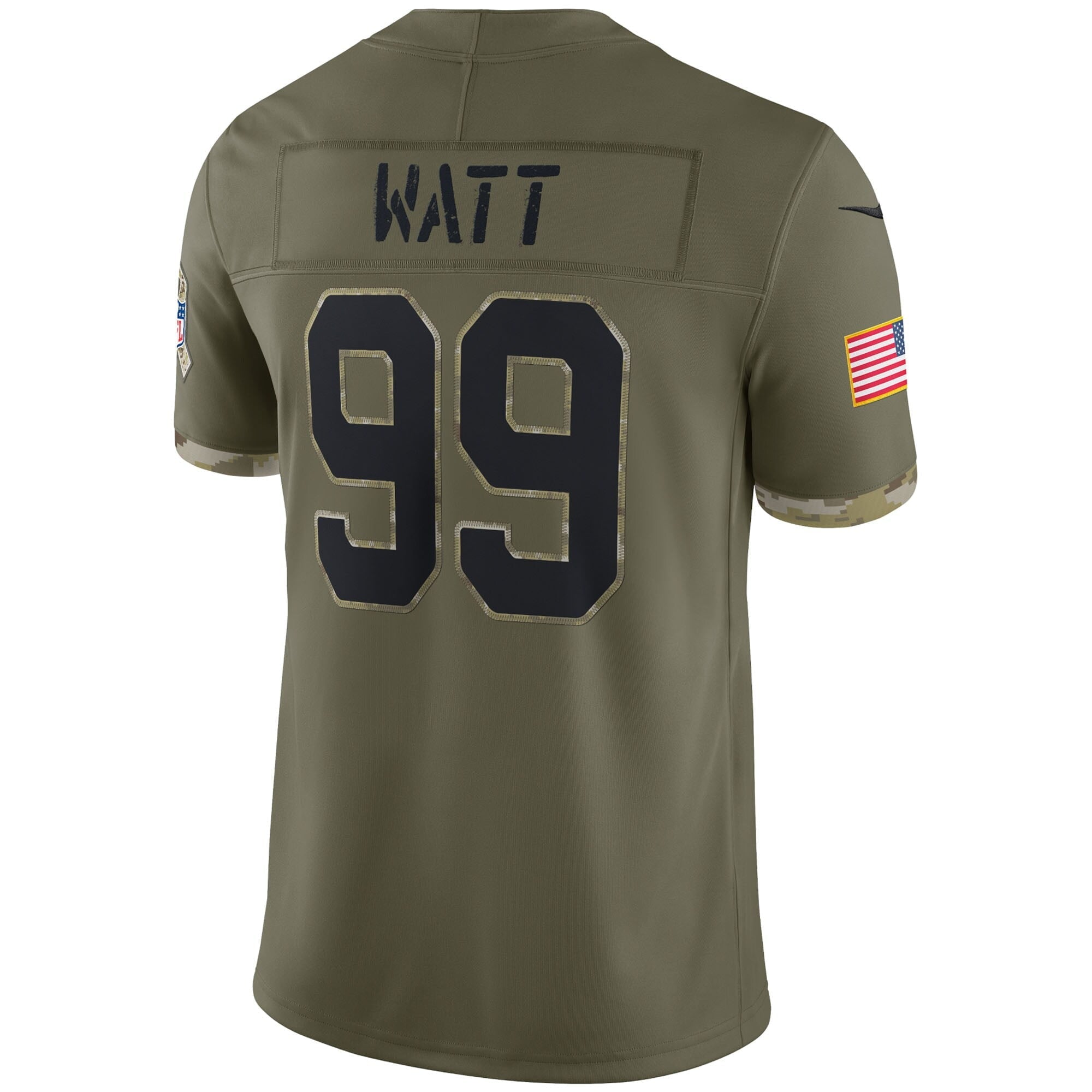 Men's Nike J.J. Watt Olive Arizona Cardinals 2022 Salute To Service Limited Jersey