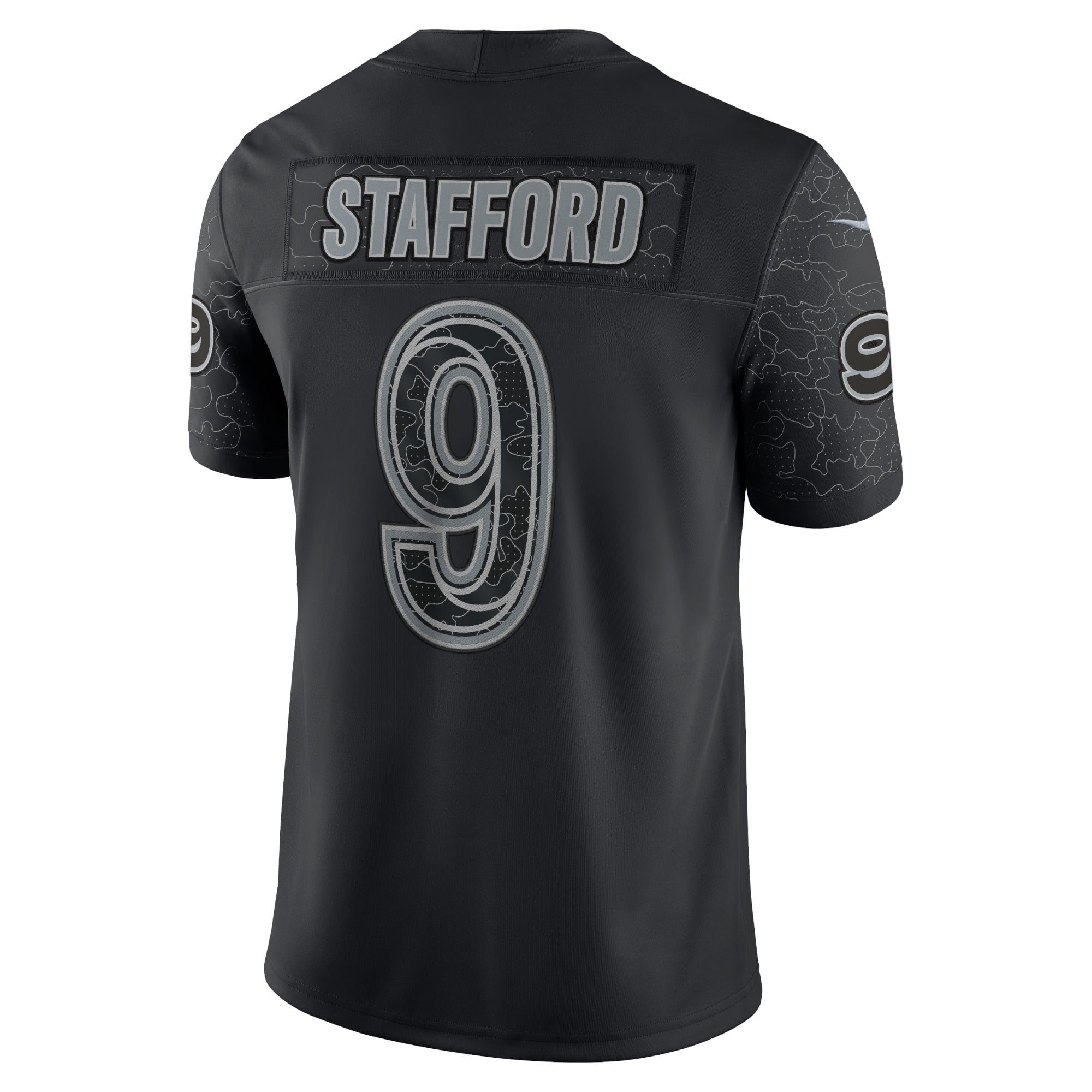 Men's Nike Matthew Stafford Black Los Angeles Rams RFLCTV Limited Jersey