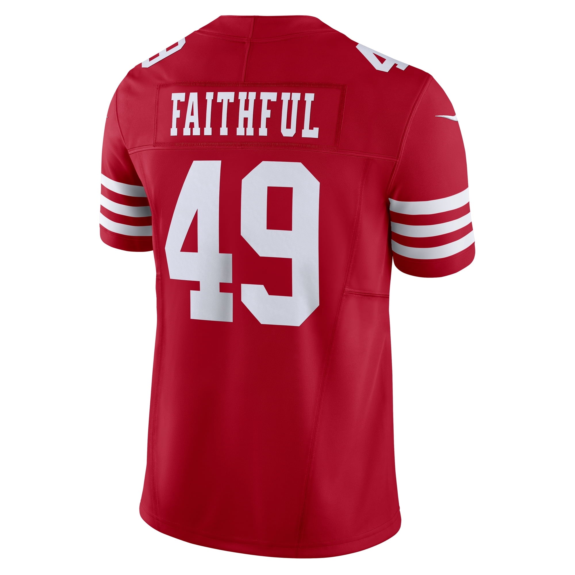 Men's Nike The Faithful Scarlet San Francisco 49ers Vapor F.U.S.E. Limited Jersey