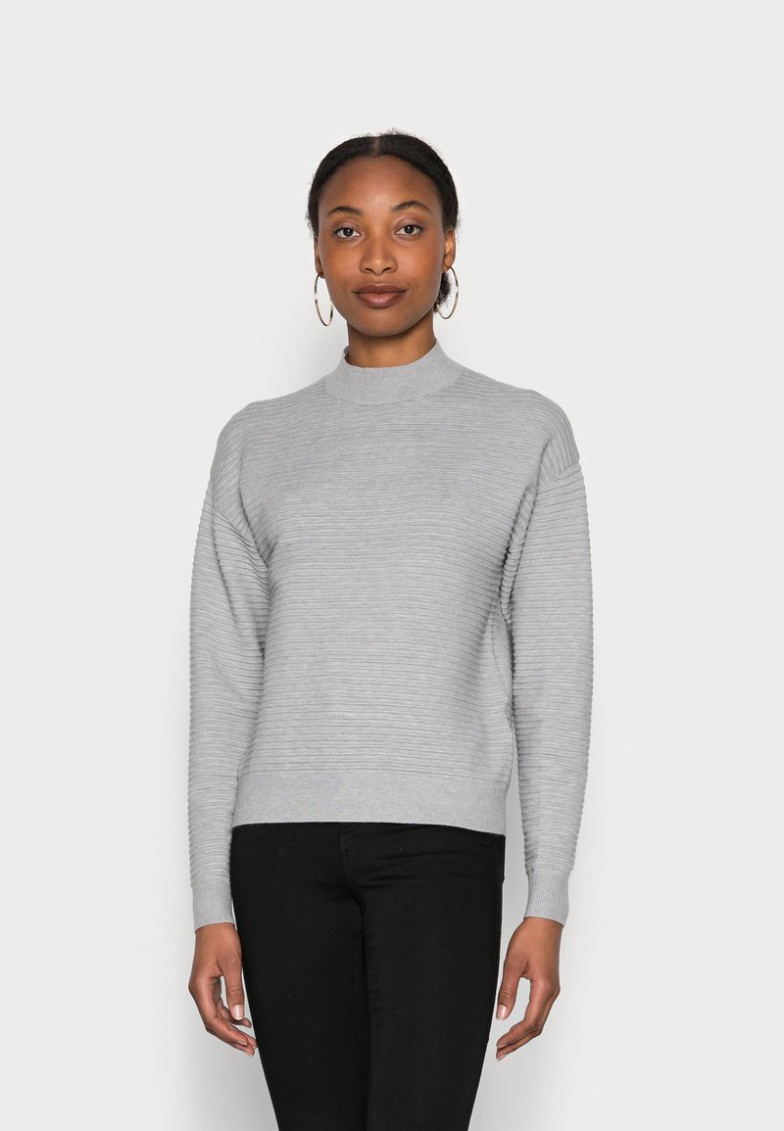 Clearance Anna Field Ottoman Jumper – Jersey De Punto – Mottled Light Grey, Mujer L