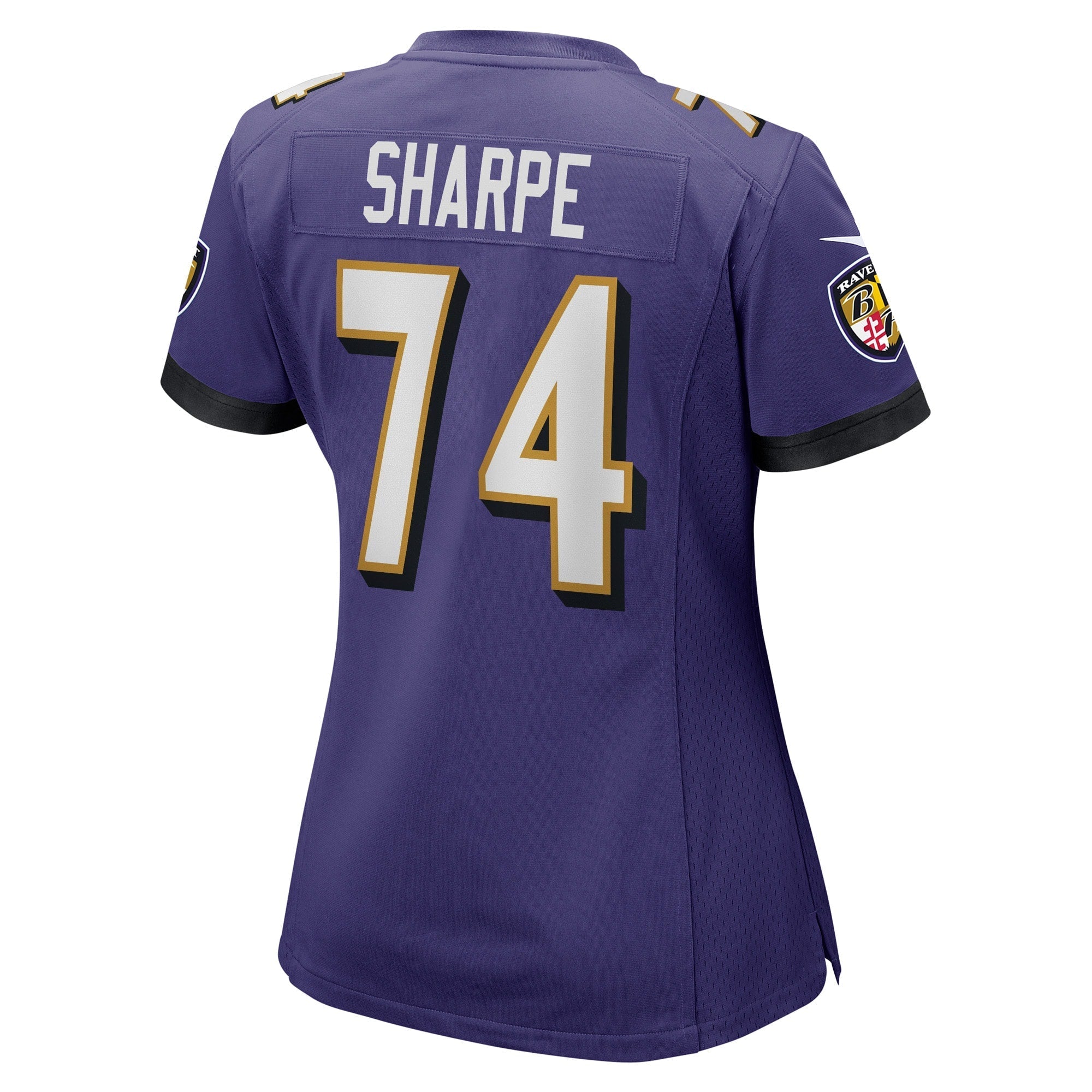 Women's Nike David Sharpe Purple Baltimore Ravens Game Player Jersey