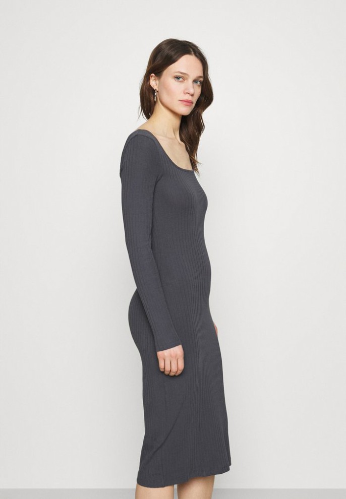 Outlet Zign Jersey Dress – Dark Grey L
