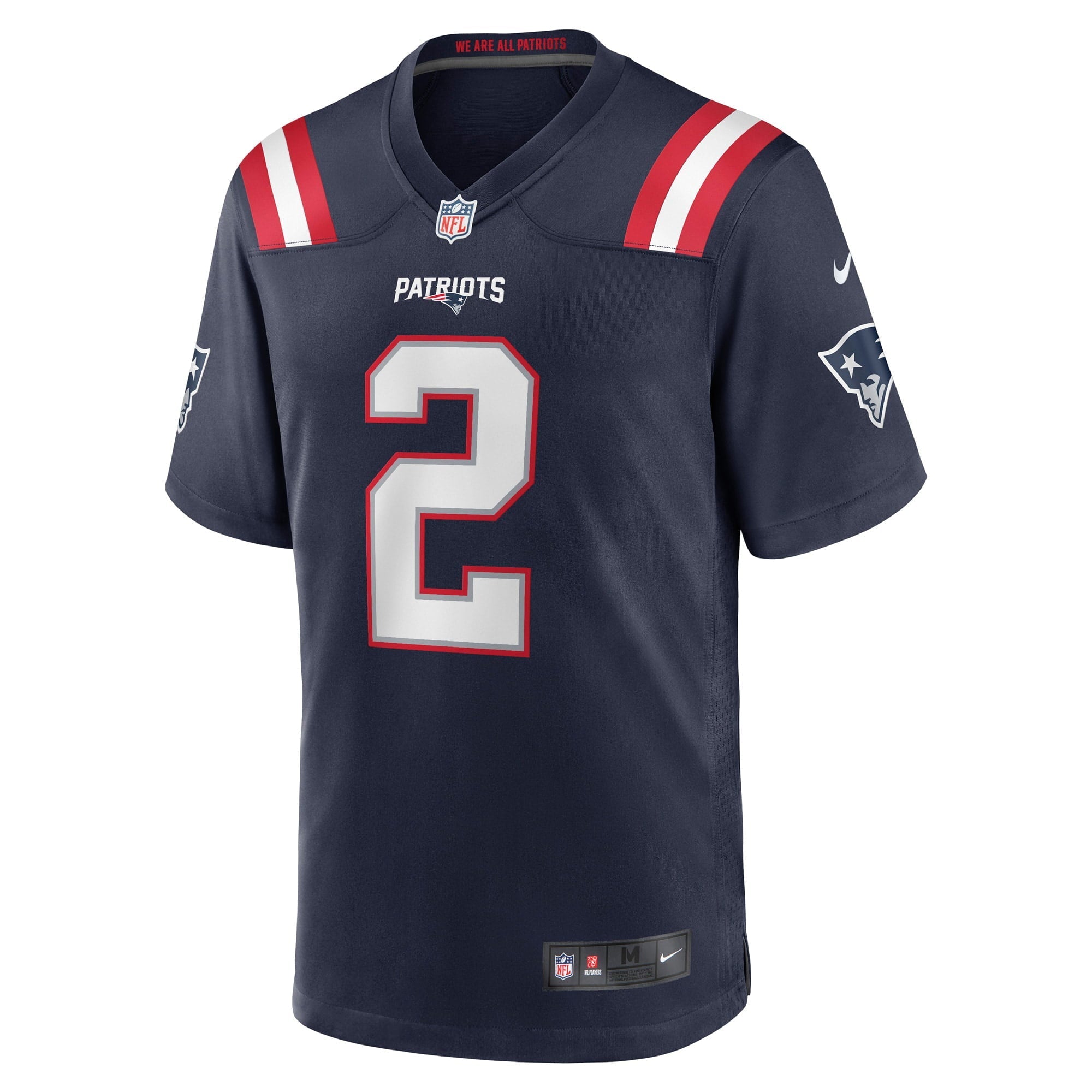Men's Nike Jalen Mills Navy New England Patriots Game Player Jersey