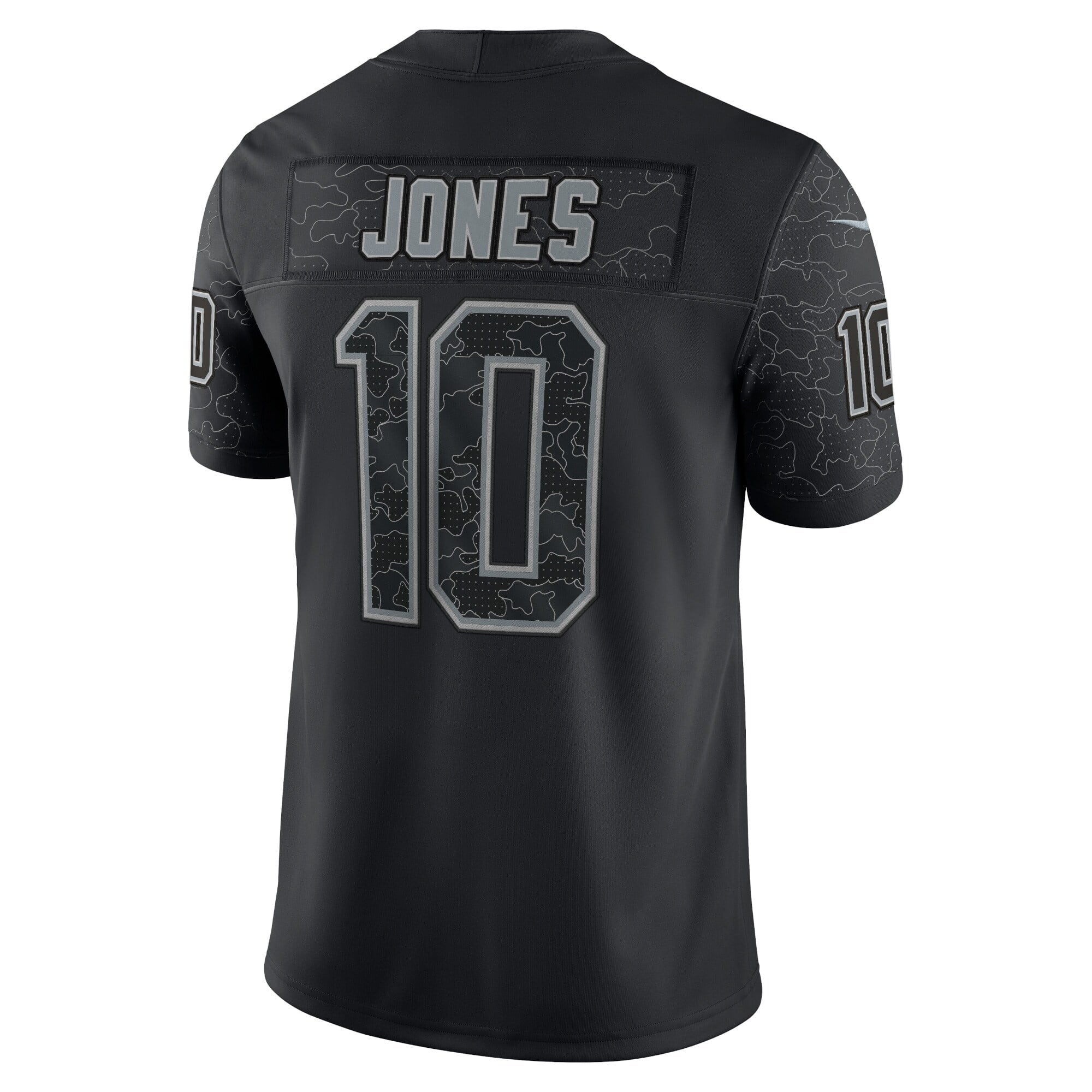 Men's Nike Mac Jones Black New England Patriots RFLCTV Limited Jersey