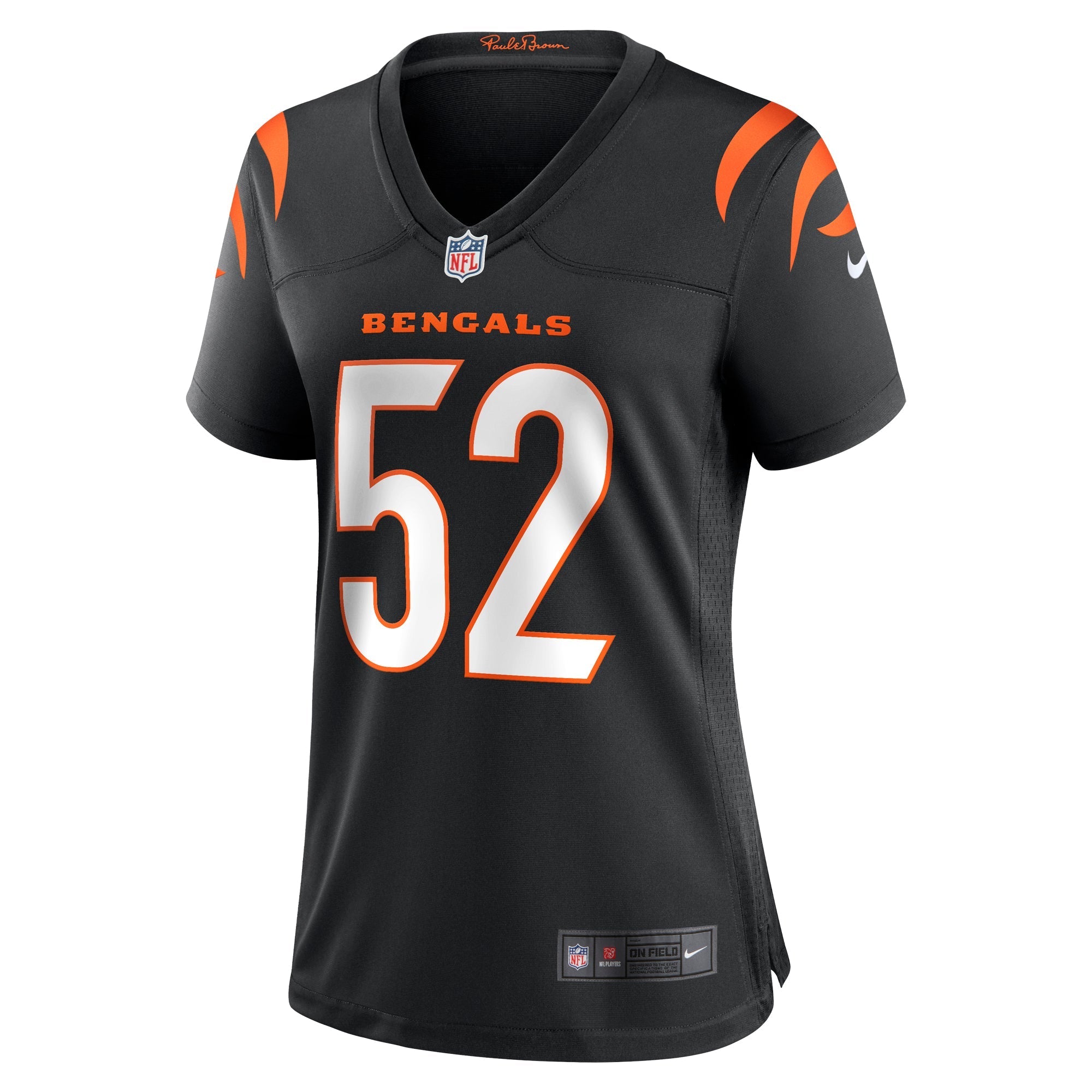 Women's Nike Tarell Basham Black Cincinnati Bengals Team Game Jersey