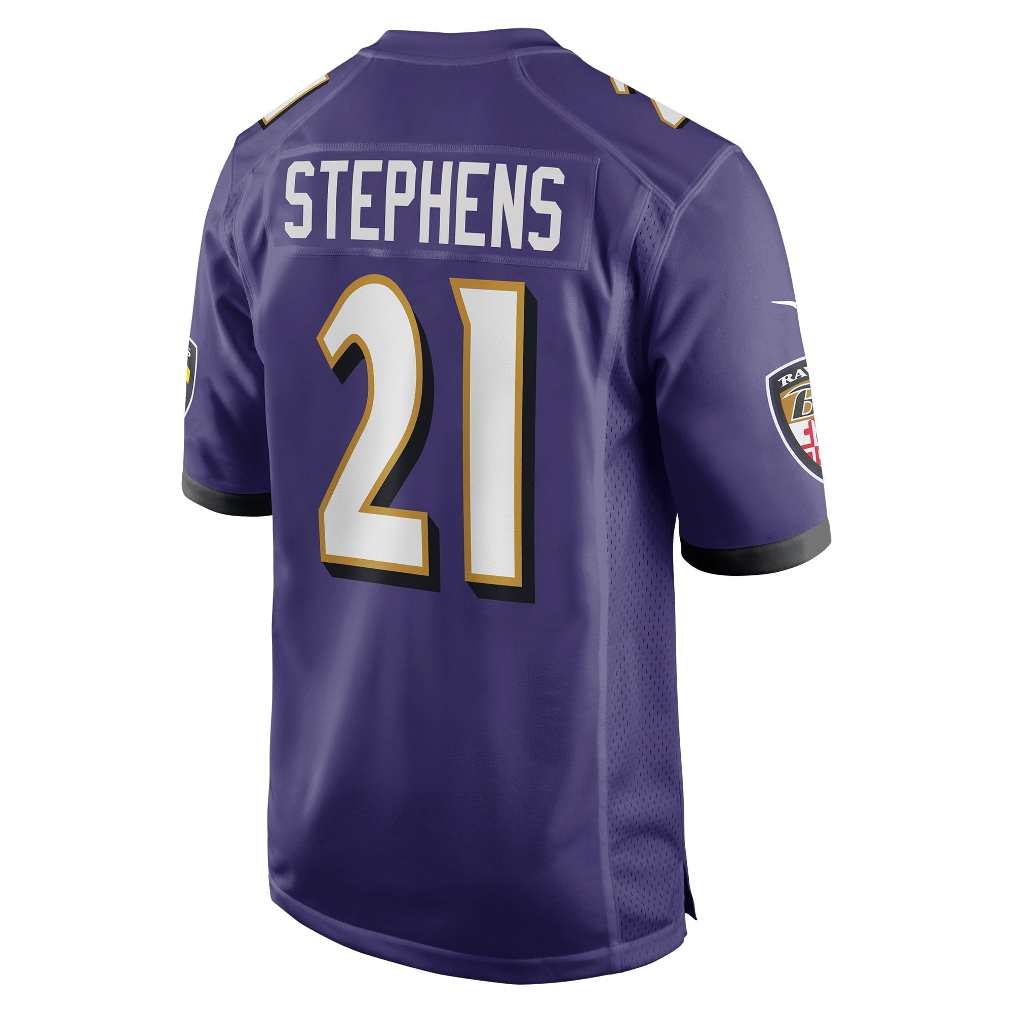 Men's Nike Brandon Stephens Purple Baltimore Ravens Game Jersey