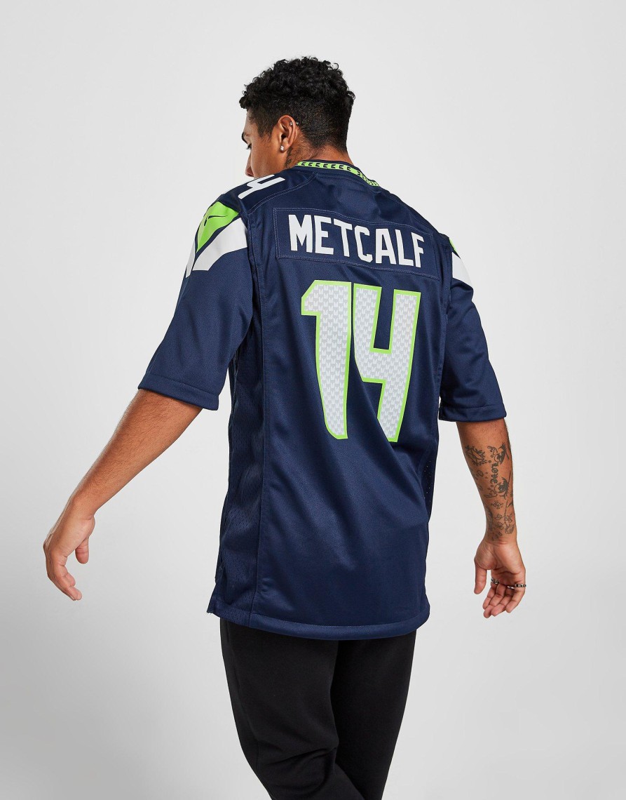 Cheap Nike NFL Seattle Seahawks Metcalf #14 Team Jersey Blå S