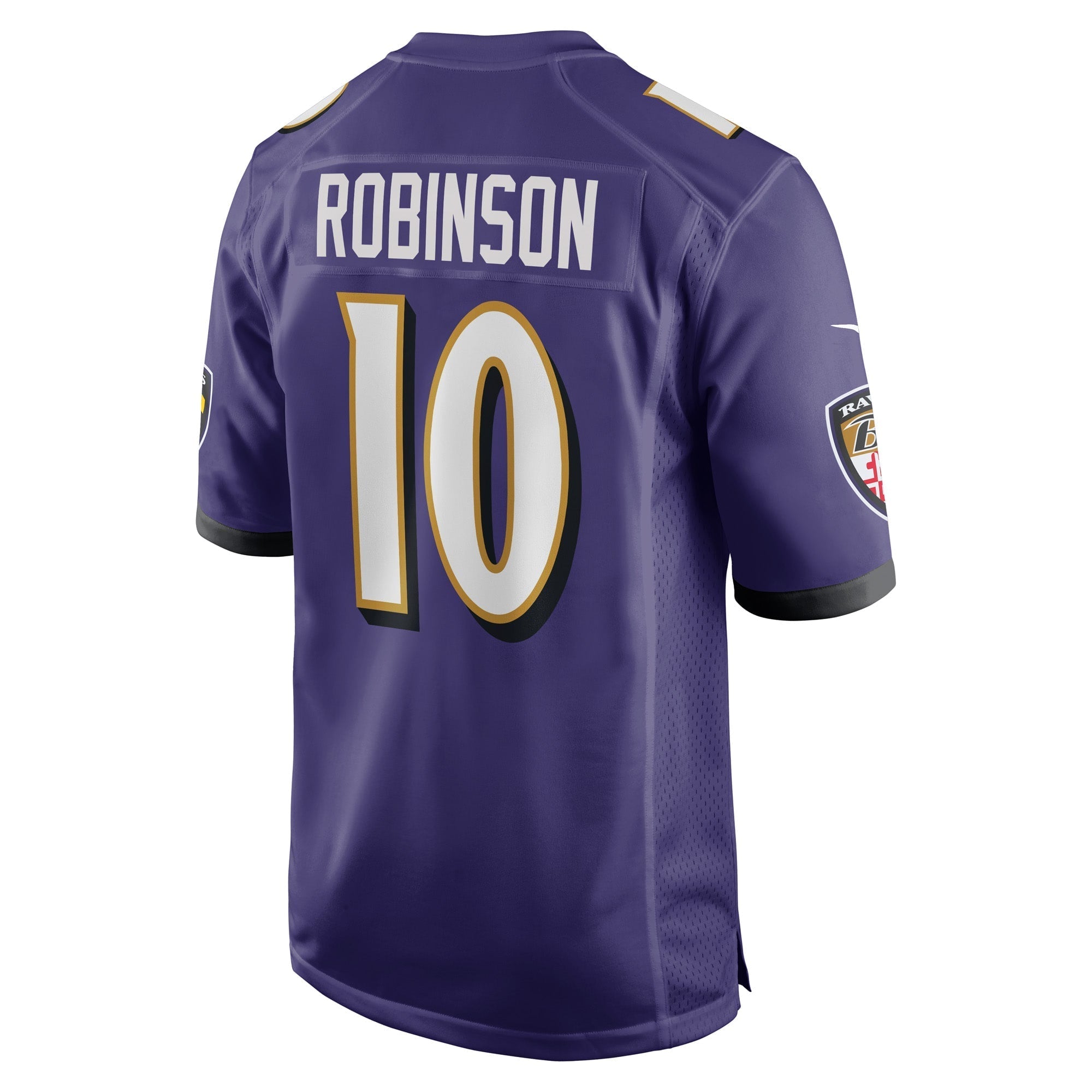 Men's Nike Demarcus Robinson Purple Baltimore Ravens Game Player Jersey