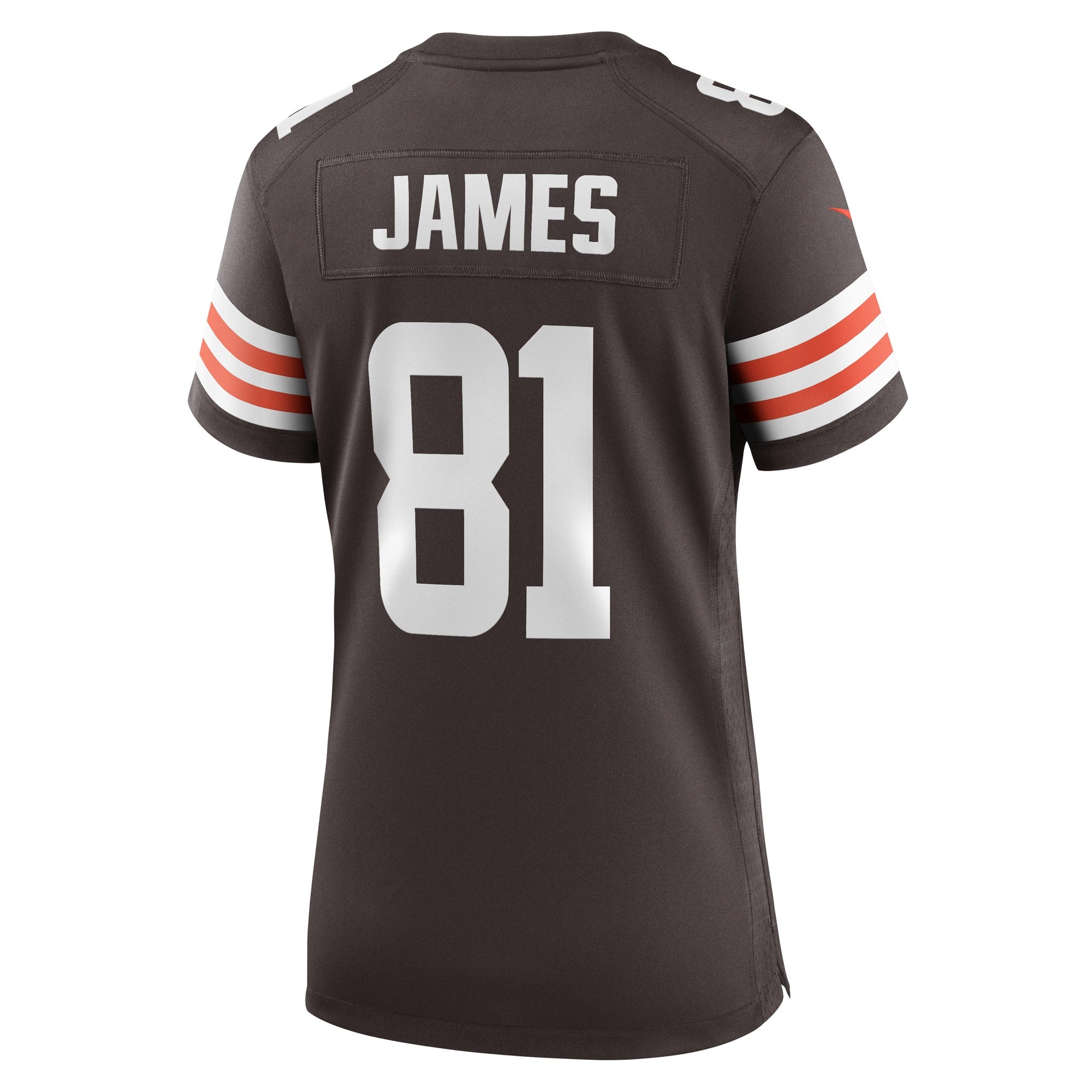 Women's Nike Jesse James Brown Cleveland Browns Game Player Jersey