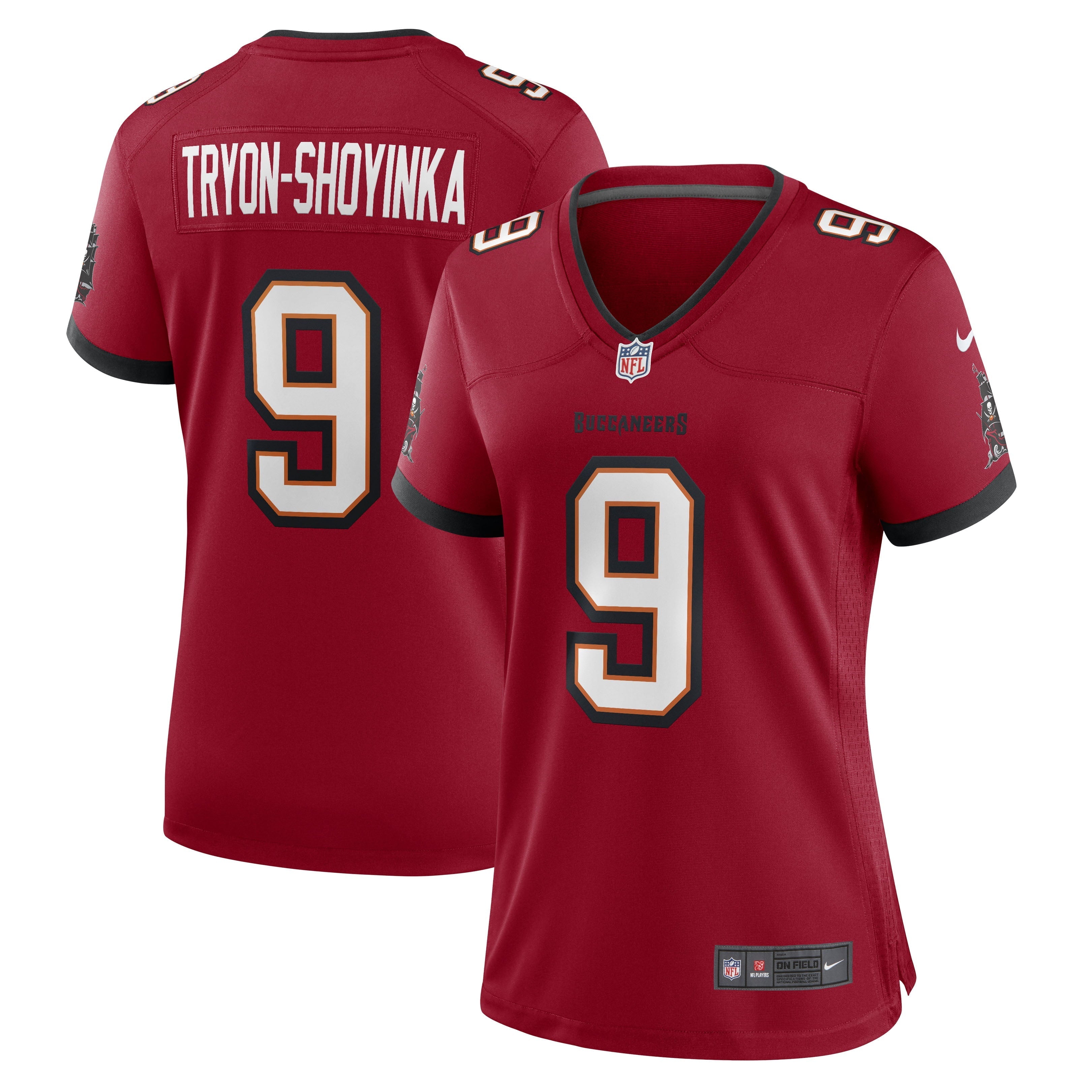 Women's Nike Joe Tryon-Shoyinka Red Tampa Bay Buccaneers Game Jersey