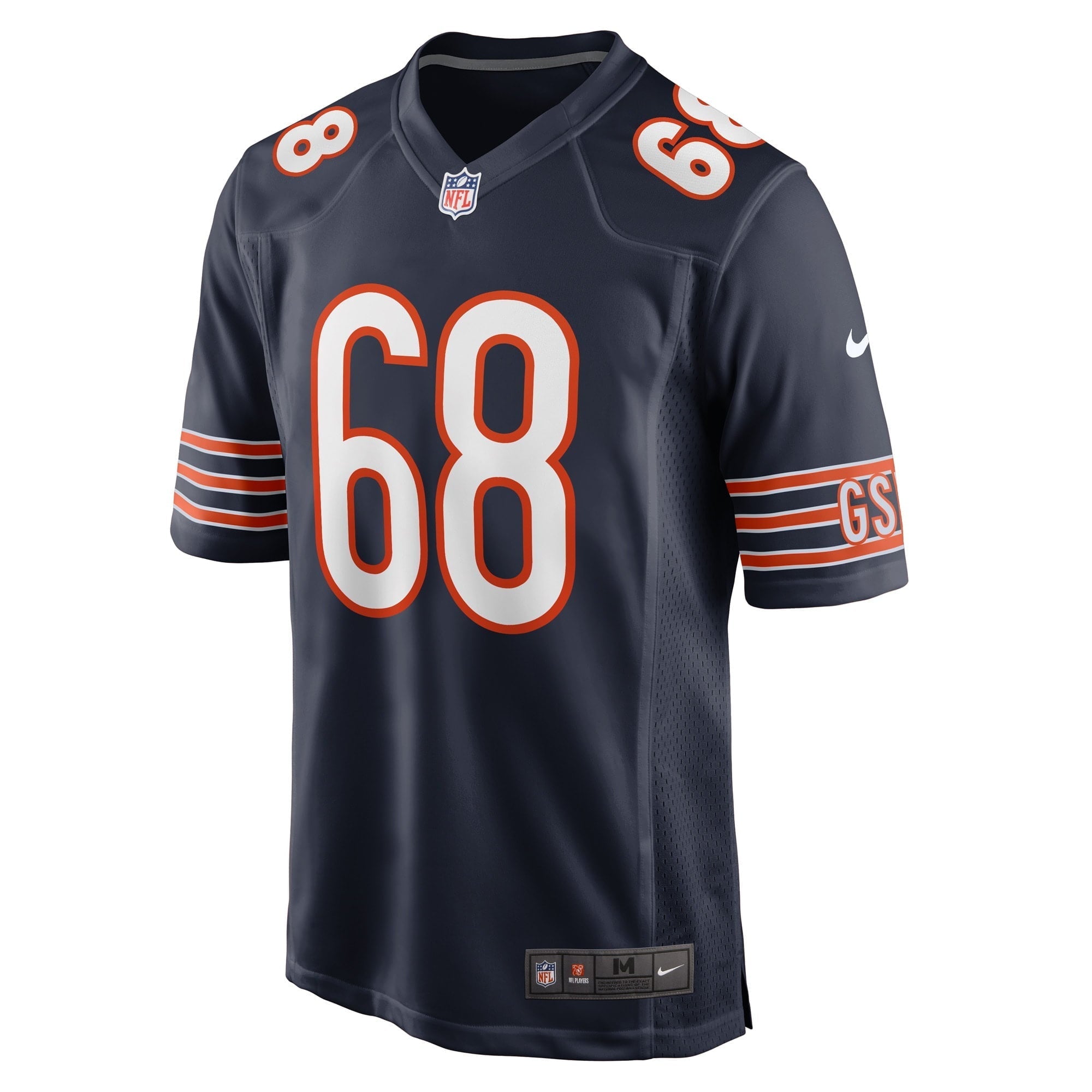 Men's Nike Doug Kramer Navy Chicago Bears Game Player Jersey