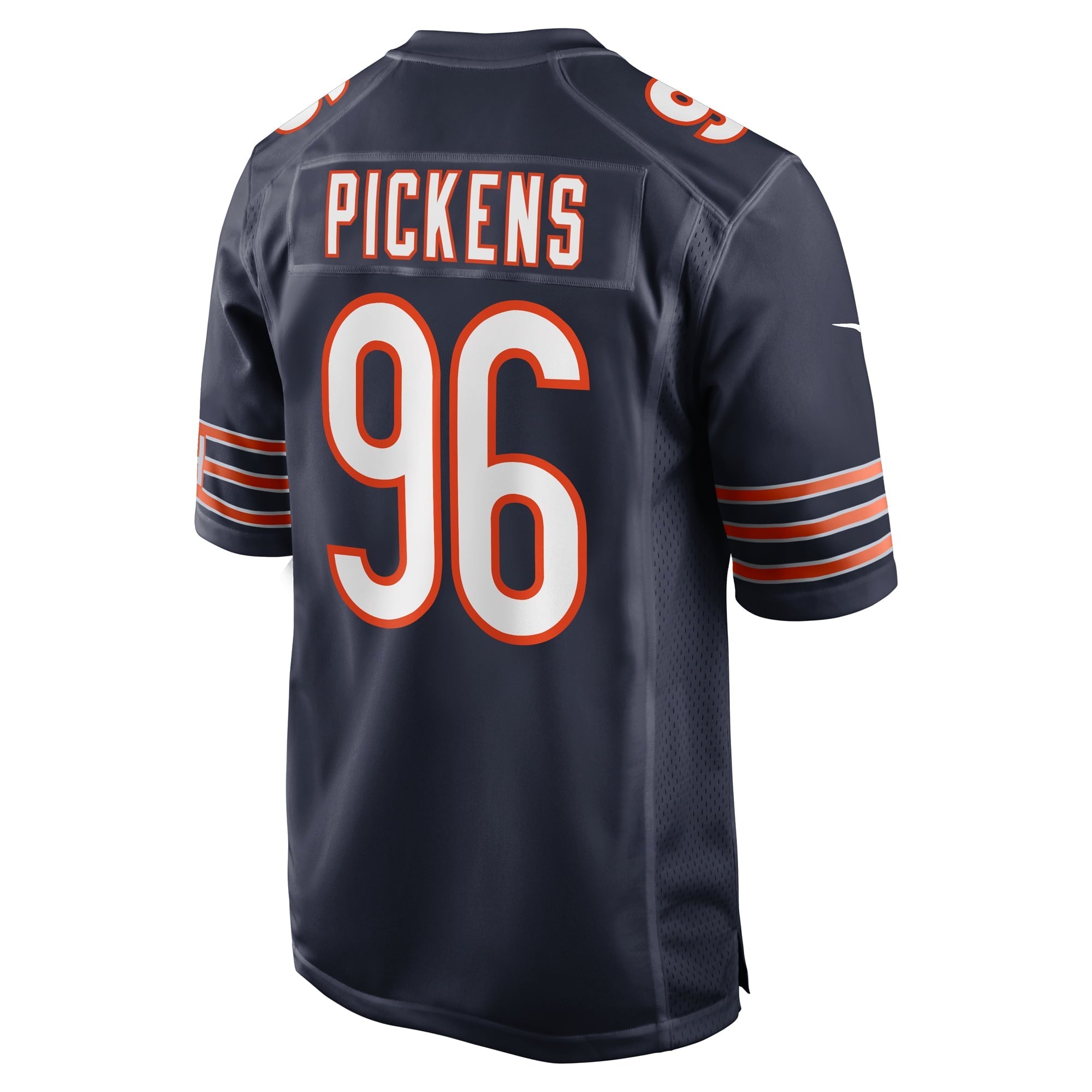 Men's Nike Zacch Pickens Navy Chicago Bears Team Game Jersey