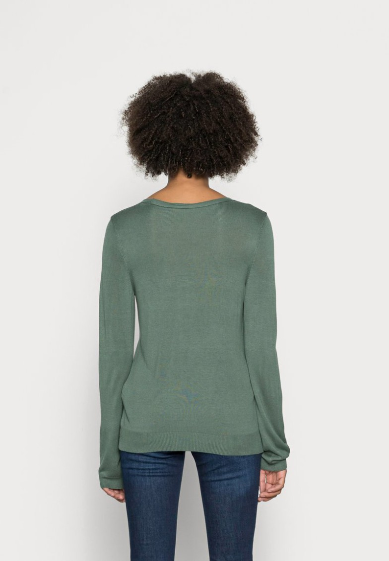 Discount Anna Field OPEN V NECK JUMPER – Jersey De Punto – Green, Mujer L