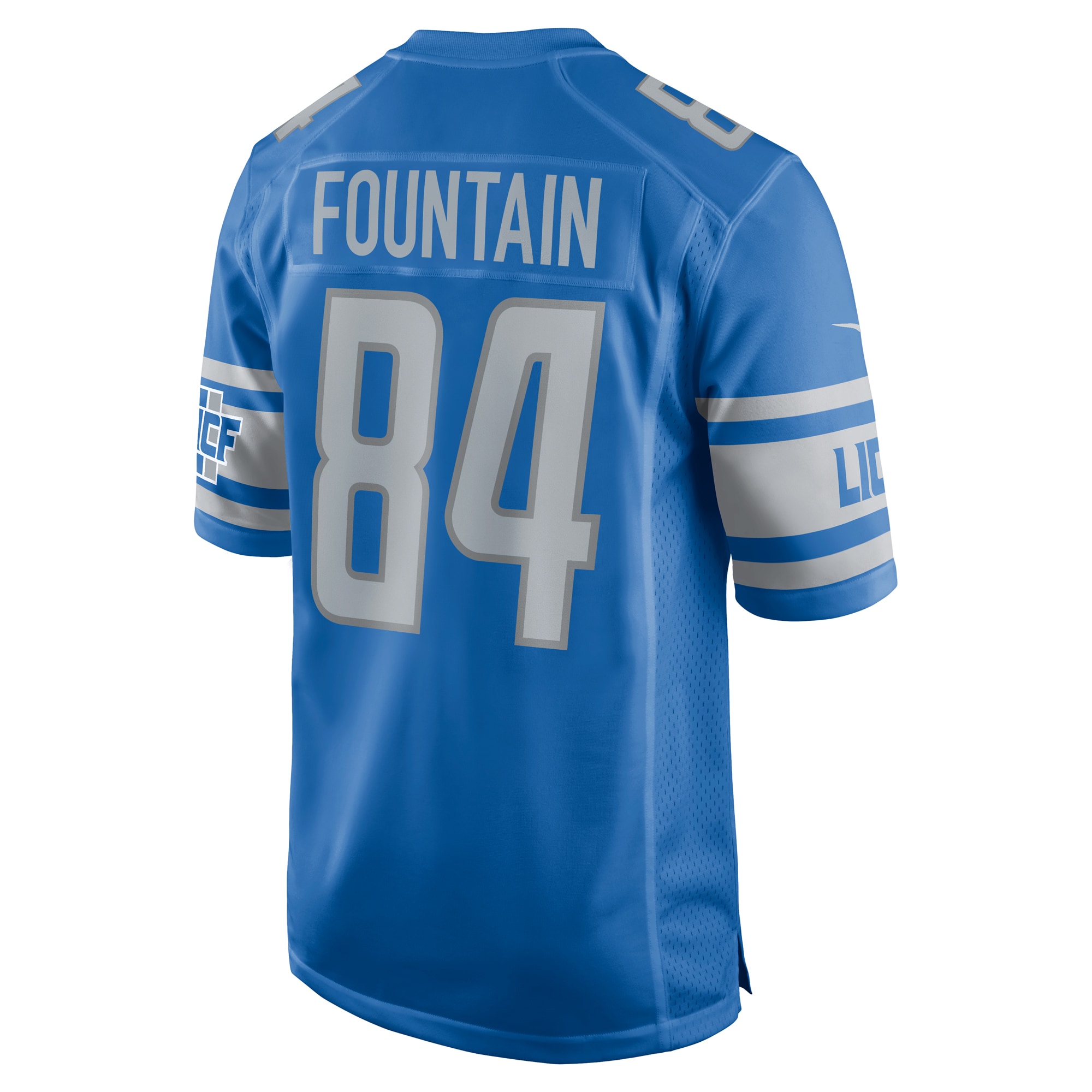 Daurice Fountain Detroit Lions Nike Team Game Jersey -  Blue