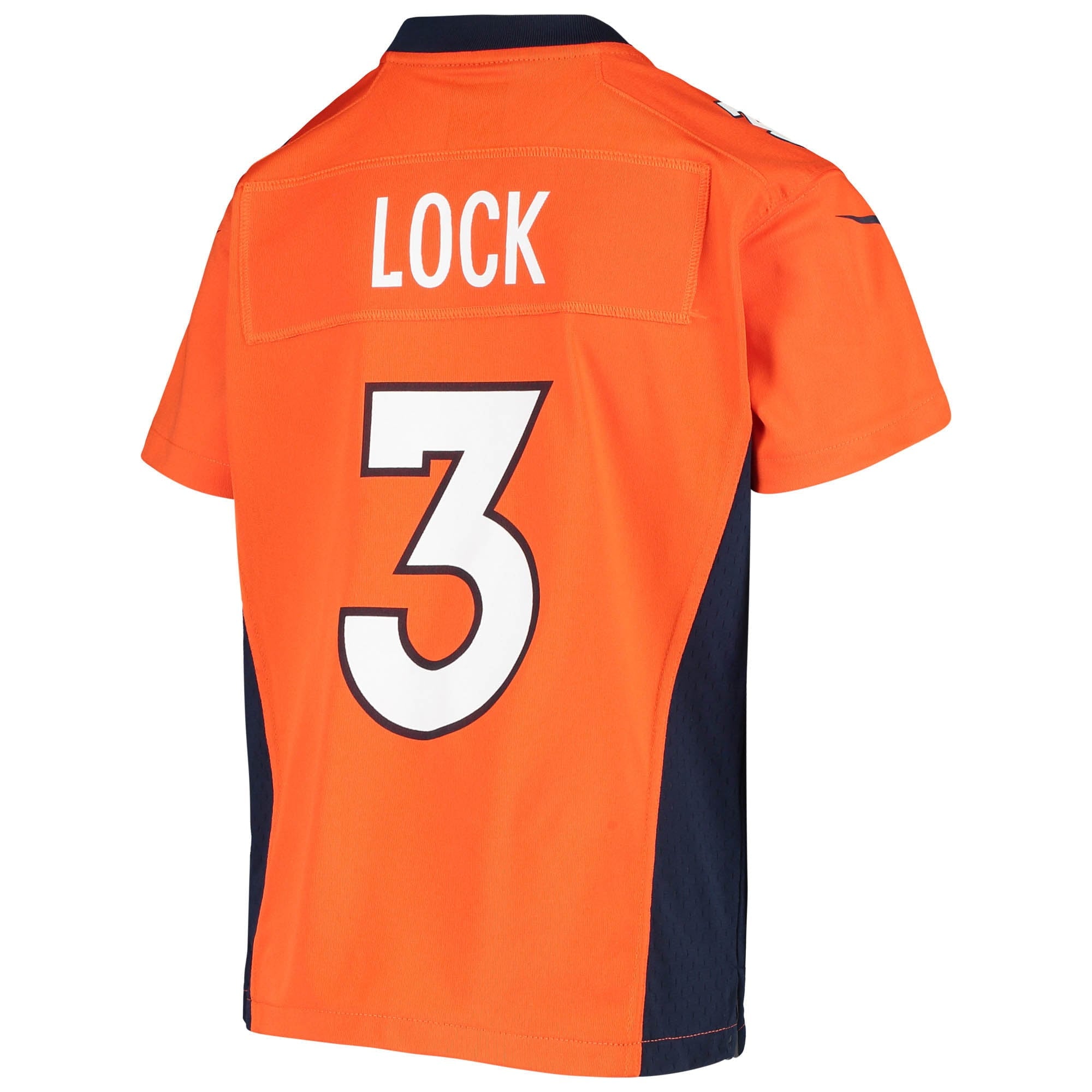 Youth Nike Drew Lock Orange Denver Broncos Player Game Jersey