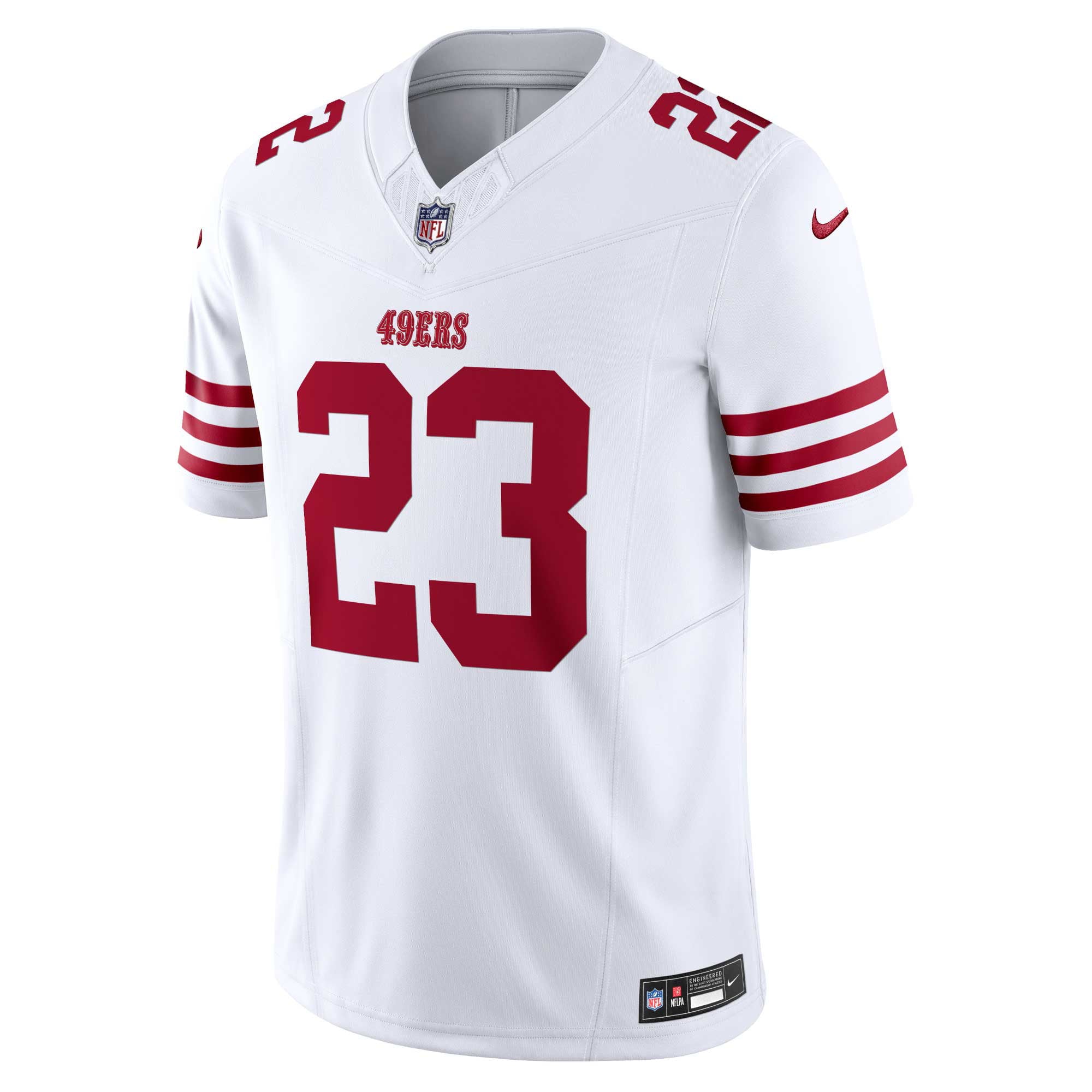Men's Nike Christian McCaffrey White San Francisco 49ers Vapor F.U.S.E. Limited Jersey