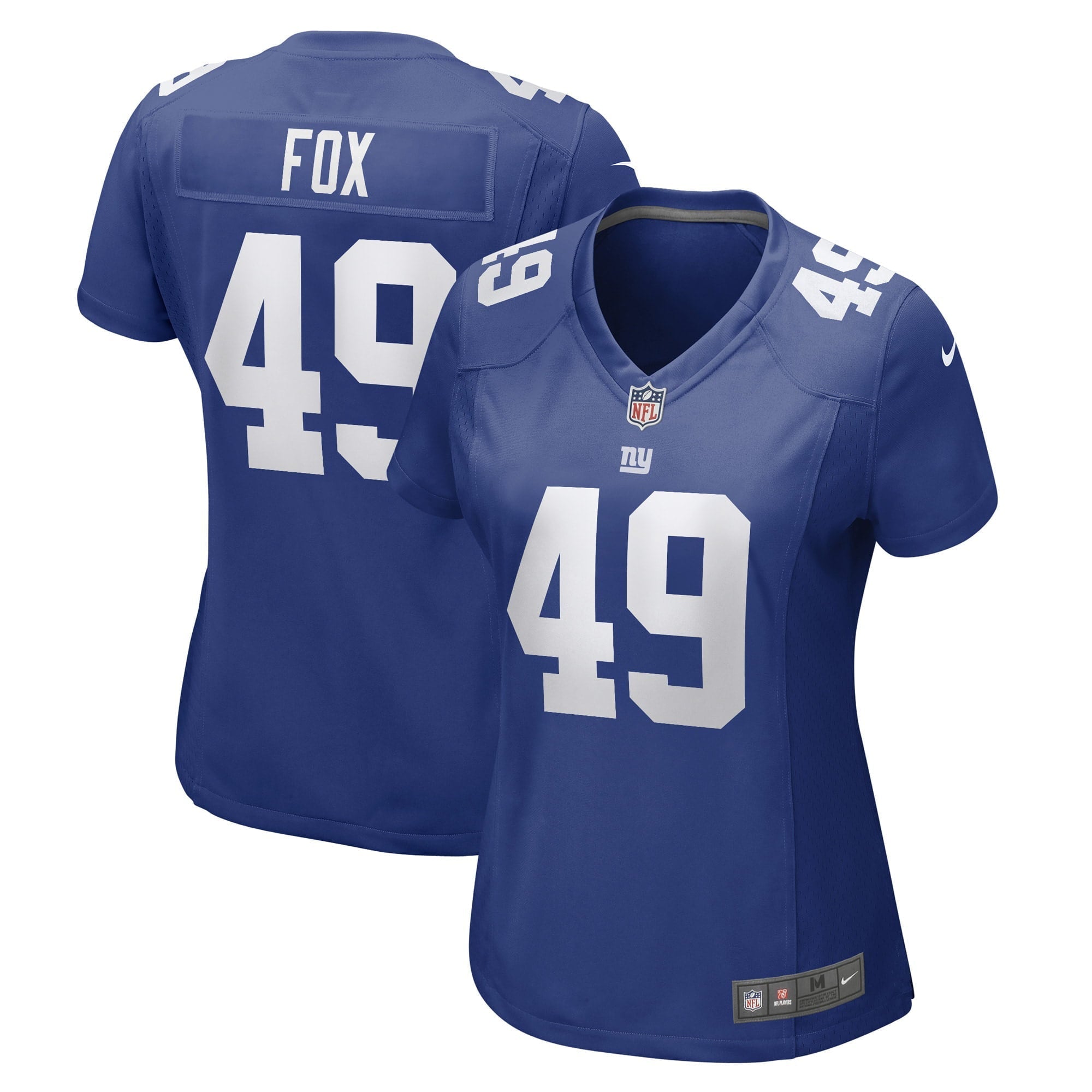 Women's Nike Tomon Fox Royal New York Giants Game Player Jersey