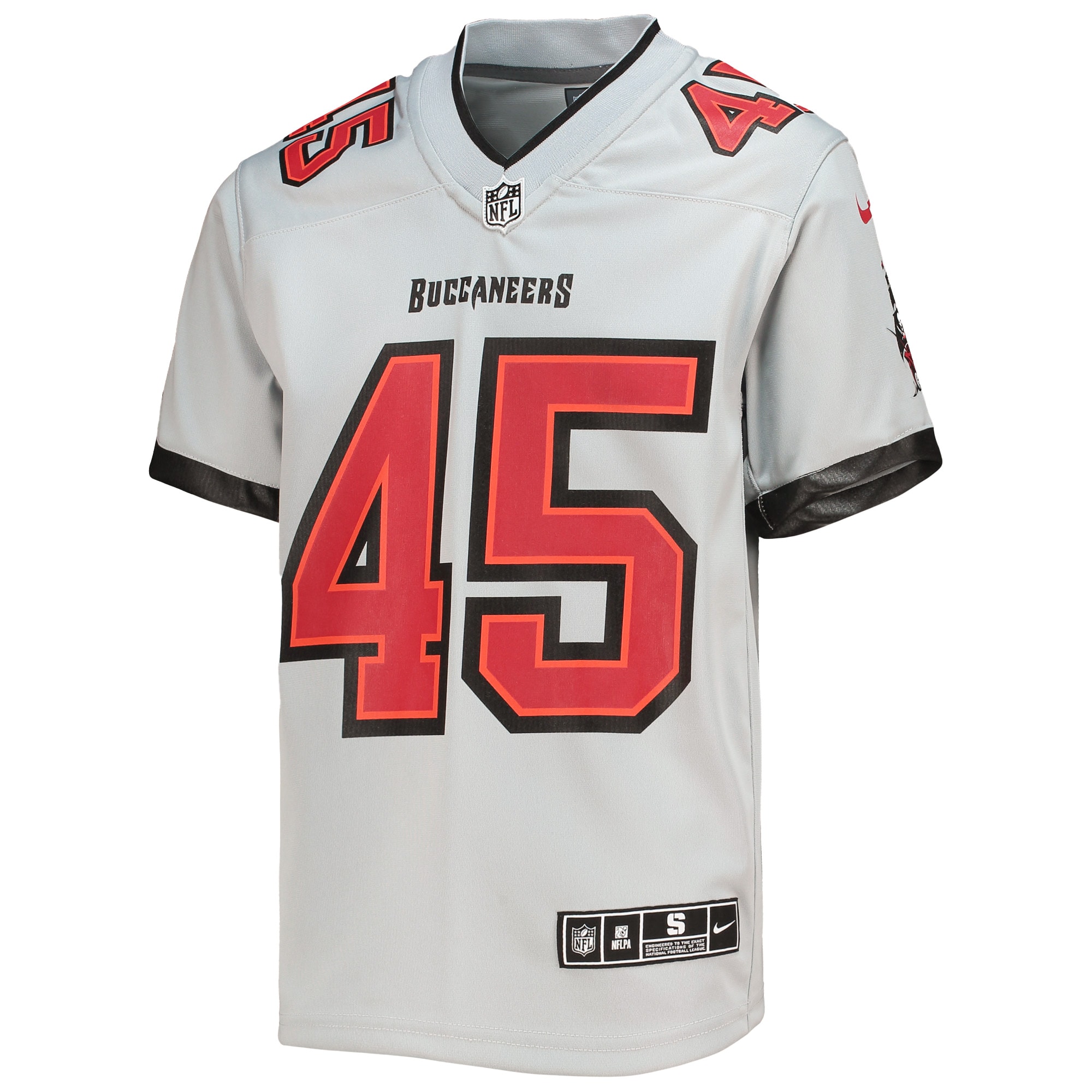 Devin White Tampa Bay Buccaneers Nike Youth Inverted Team Game Jersey - Gray