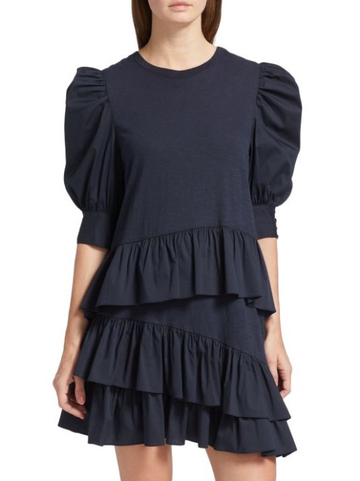 Discount Cinq à Sept Shara Ruffled Jersey Dress XX-Small