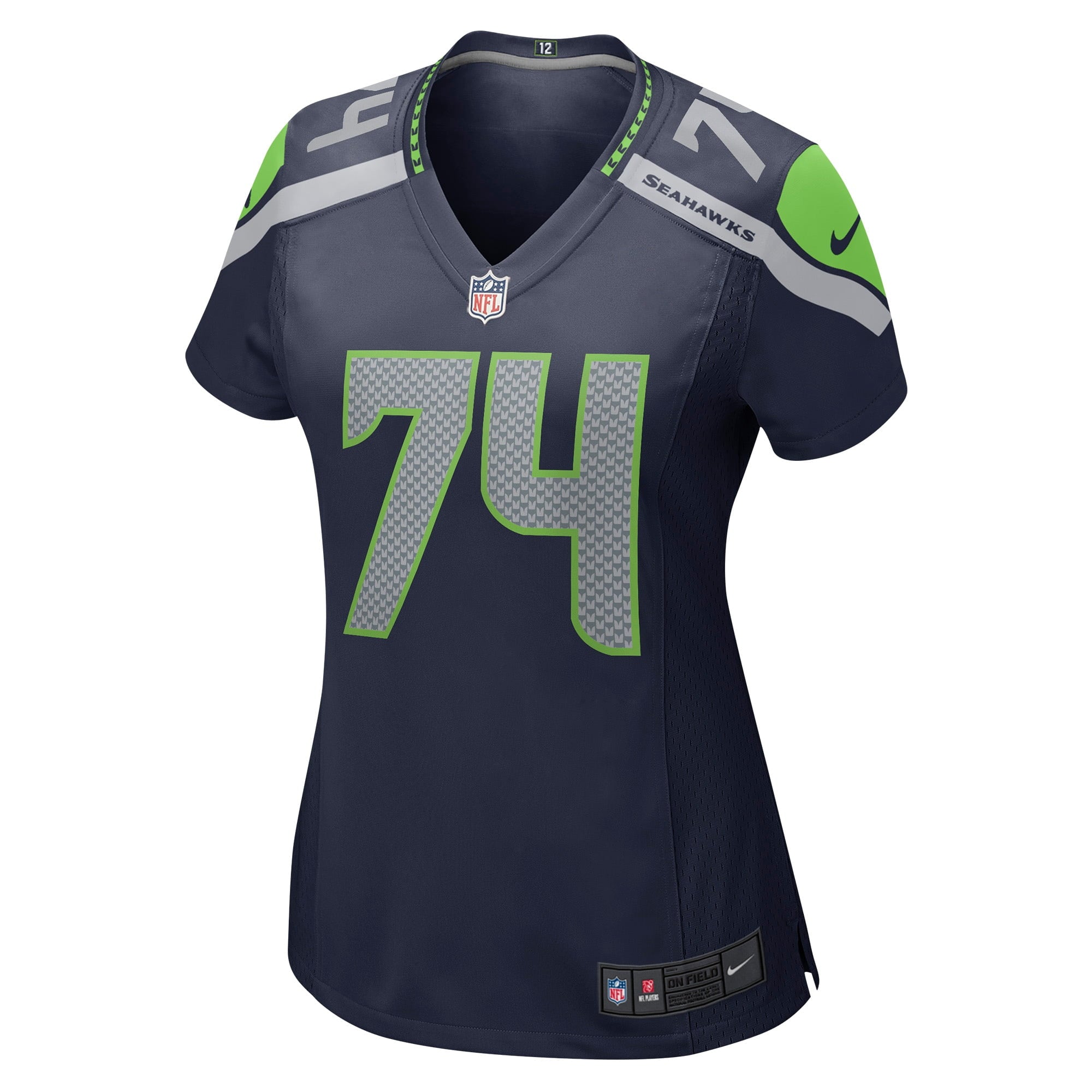 Women's Nike Jake Curhan College Navy Seattle Seahawks Game Jersey