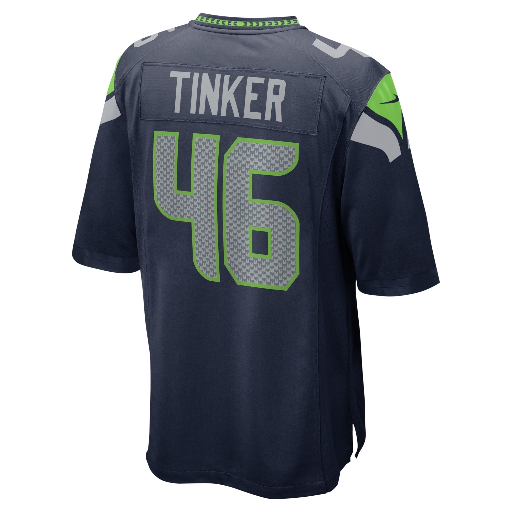 Men's Nike Carson Tinker College Navy Seattle Seahawks Home Game Player Jersey