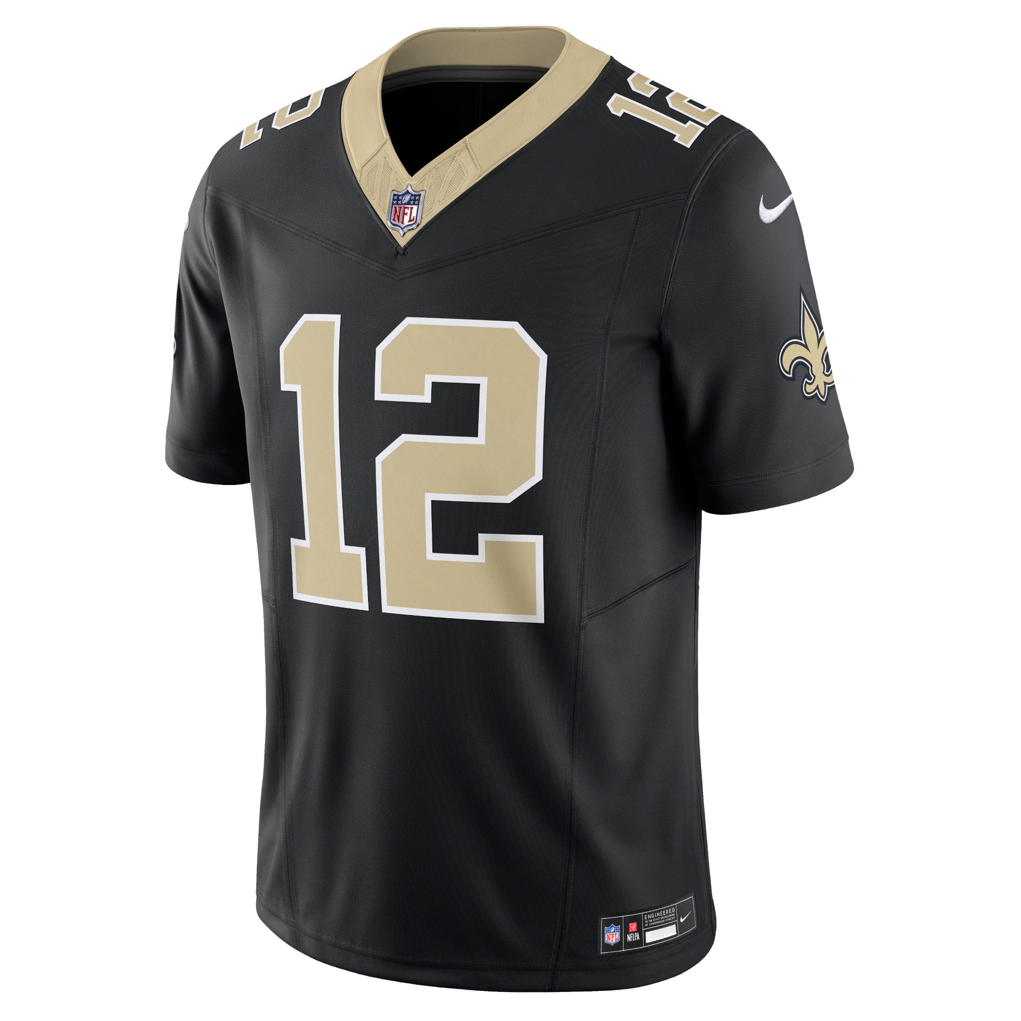 Men's Nike Chris Olave Black New Orleans Saints Vapor F.U.S.E. Limited Jersey