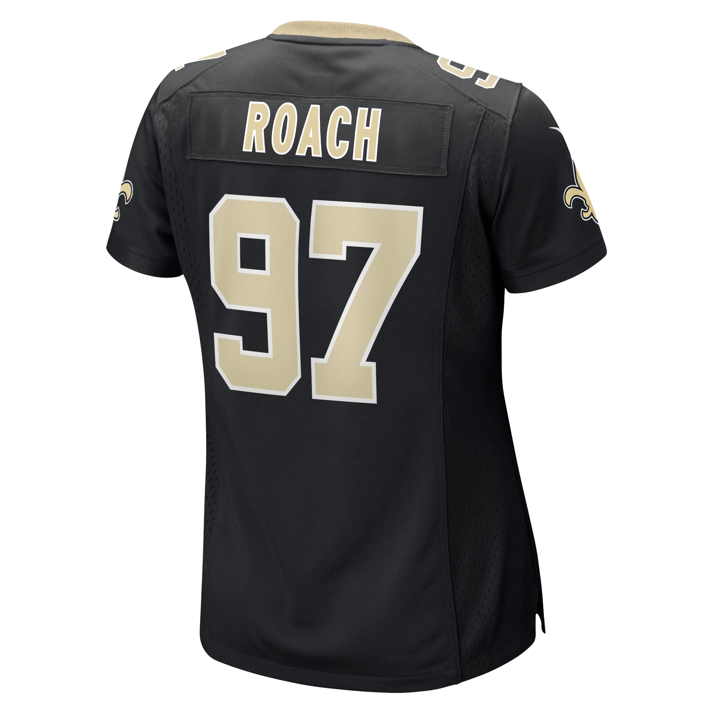 Women's Nike Malcolm Roach Black New Orleans Saints Team Game Jersey