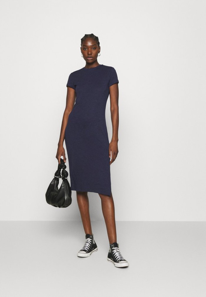 Clearance Zign Jersey Dress – Dark Blue L