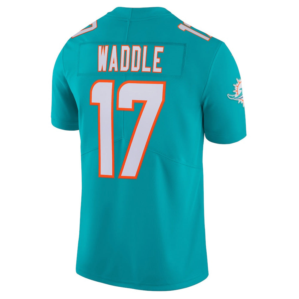 Youth Miami Dolphins Jaylen Waddle Vapor Jersey - Aqua