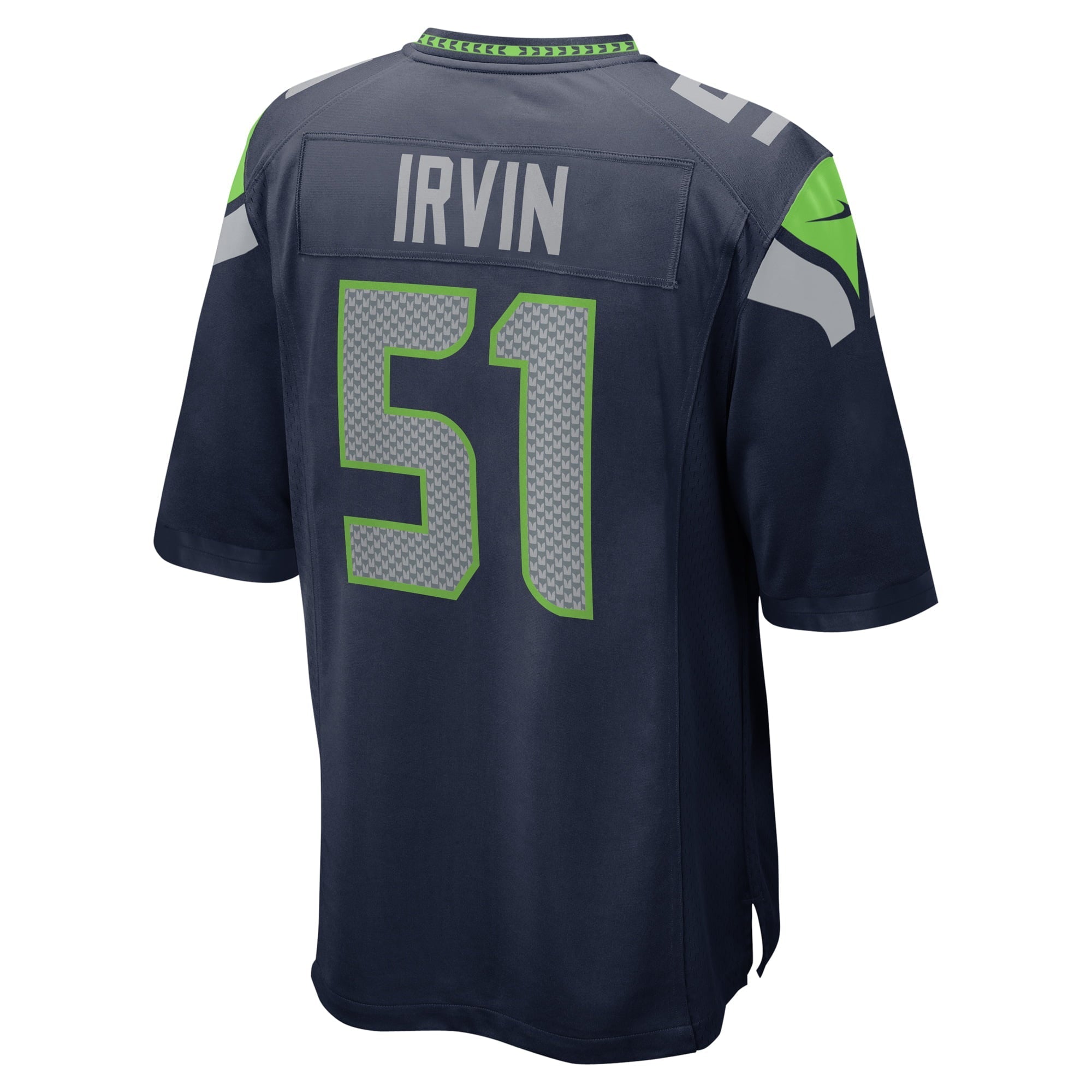 Men's Nike Bruce Irvin College Navy Seattle Seahawks Game Jersey