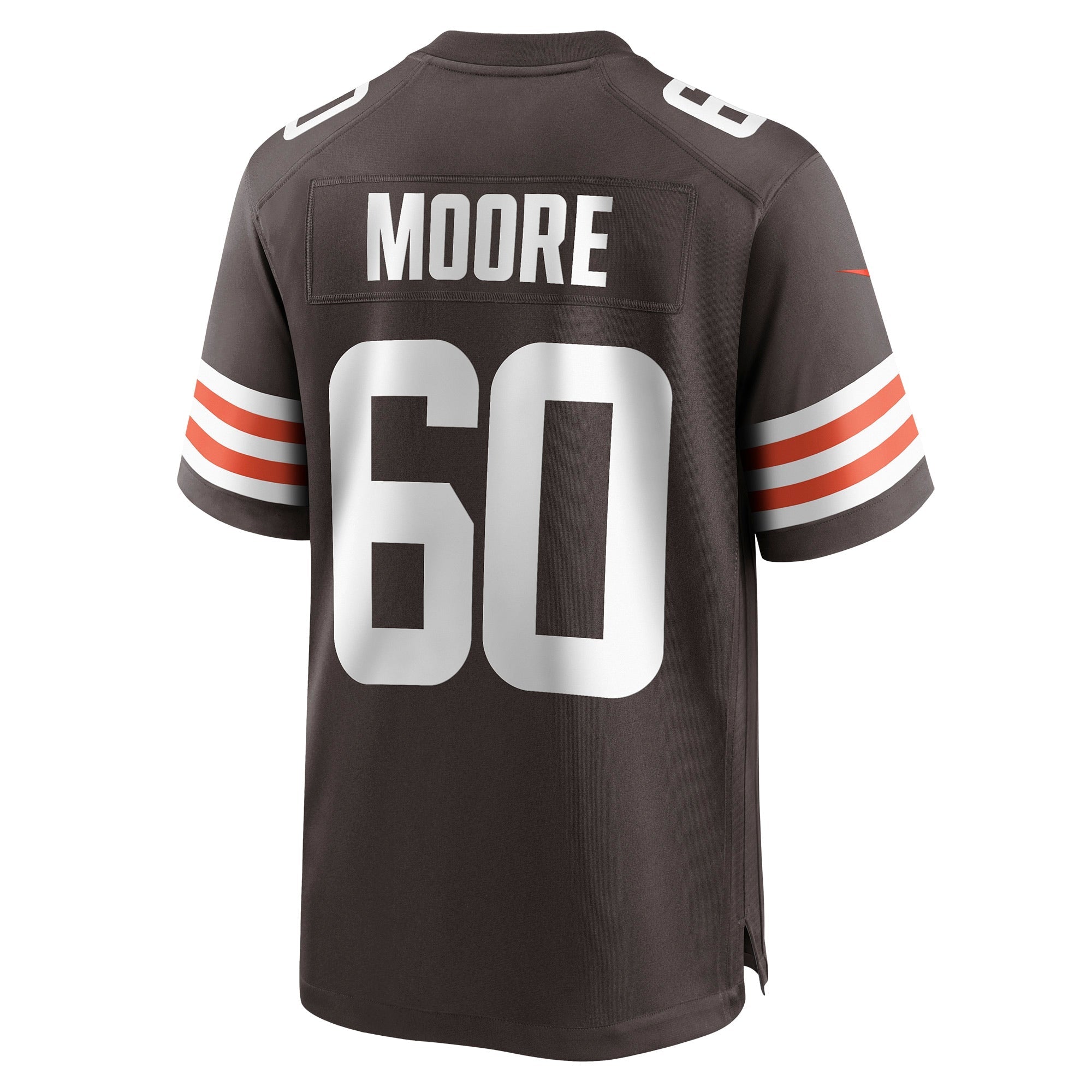 Men's Nike David Moore Brown Cleveland Browns Game Jersey