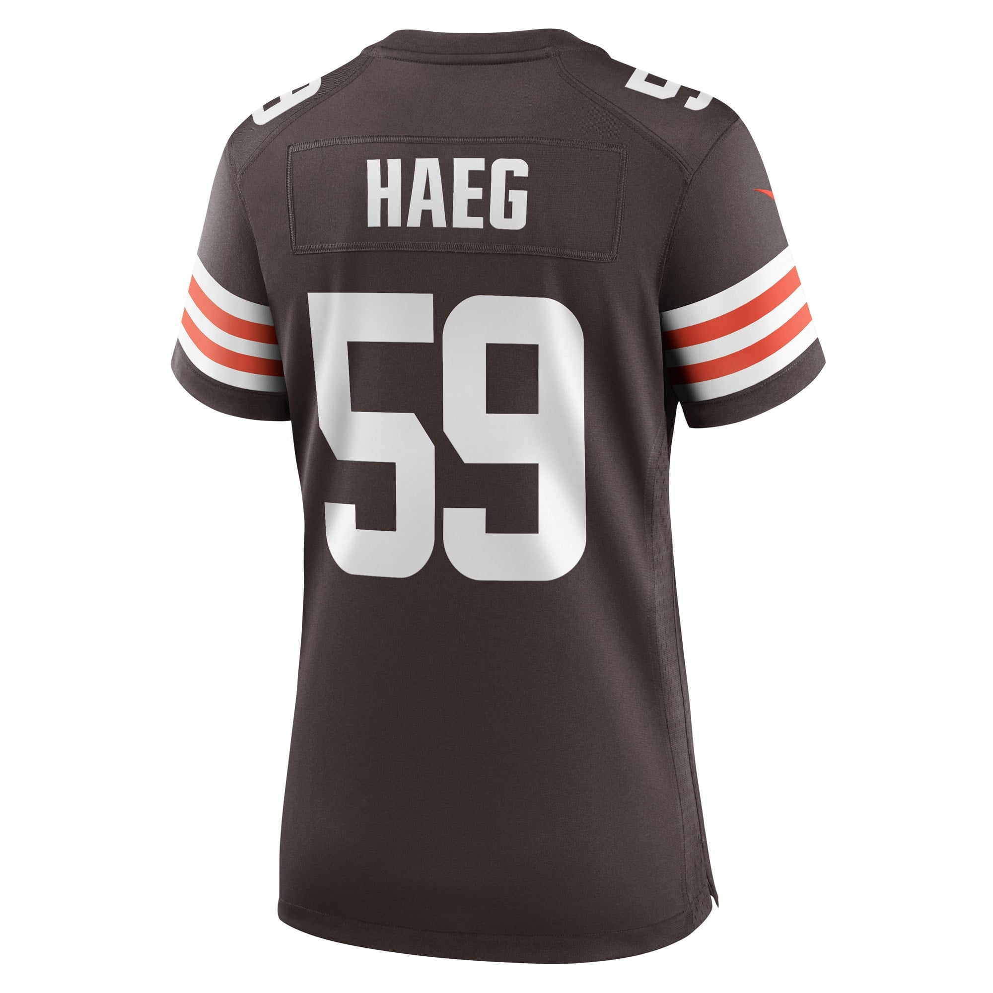 Women's Nike Joe Haeg Brown Cleveland Browns Game Player Jersey