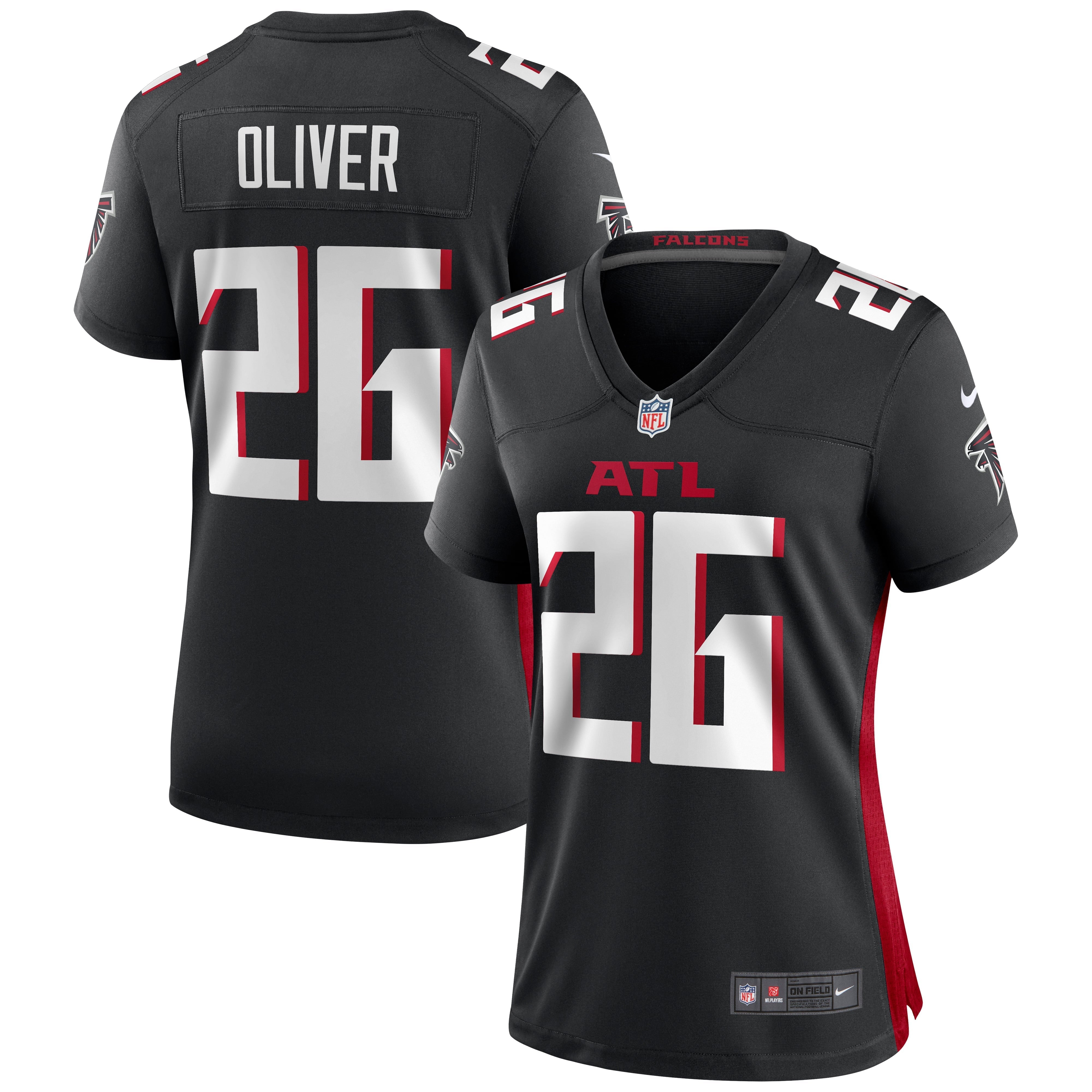 Women's Nike Isaiah Oliver Black Atlanta Falcons Game Jersey