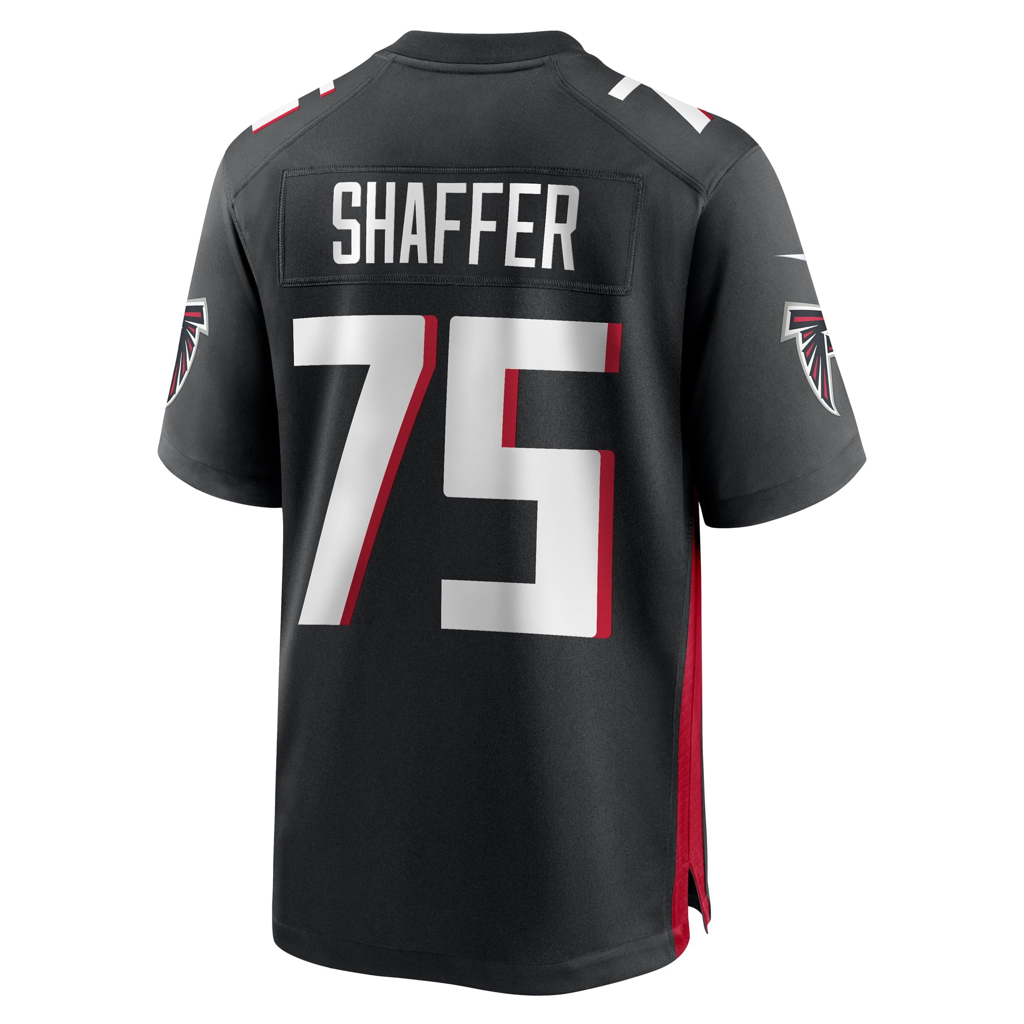 Men's Nike Justin Shaffer Black Atlanta Falcons Player Game Jersey